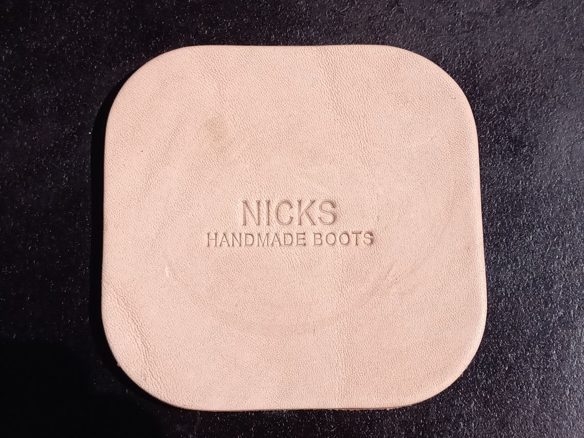 Photo by DaddyBootsEsquire on April 3, 2026 of the Nicks Coaster in Wickett & Craig Natural Veg Tan.