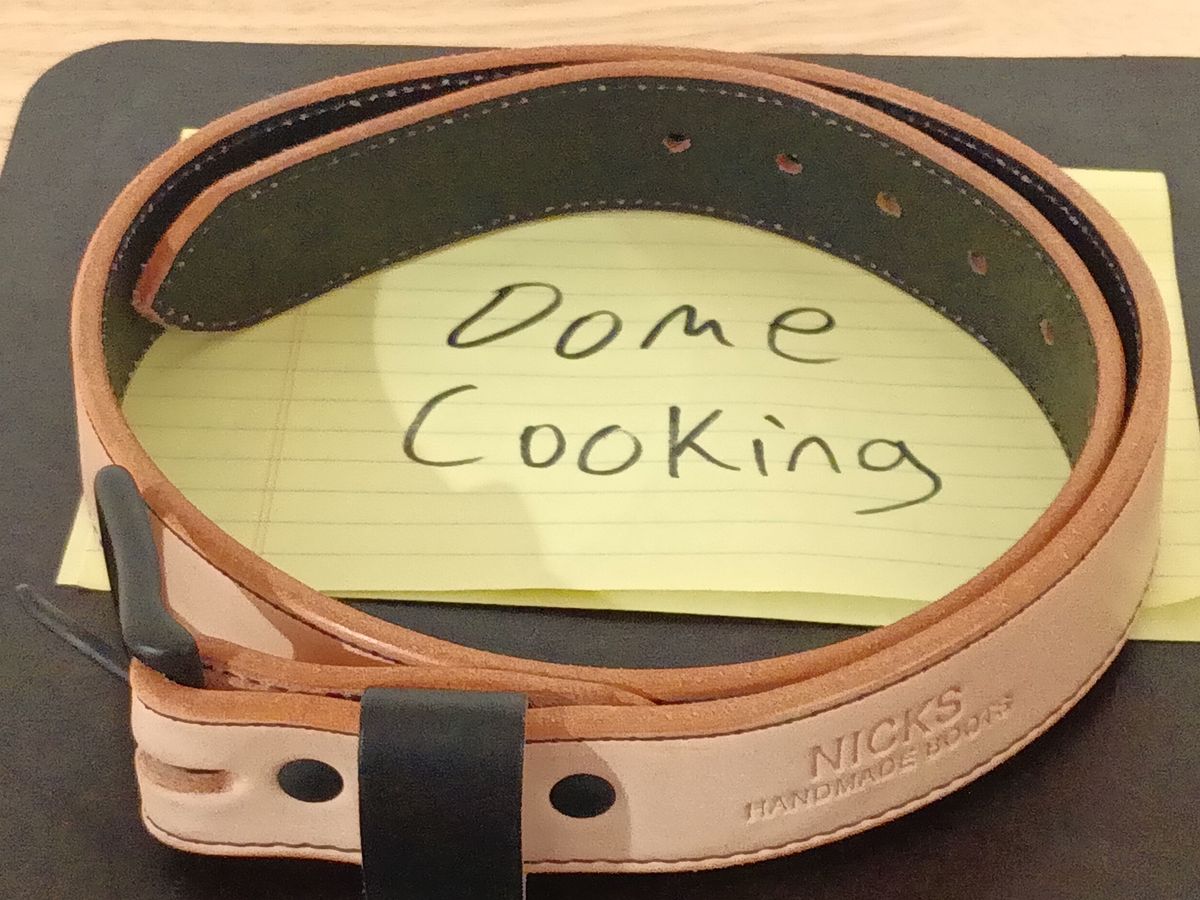 Photo by DaddyBootsEsquire on November 2, 2025 of the Nicks Natural Veg Tan Blackout - Stitched in Wickett & Craig Natural Veg Tan.