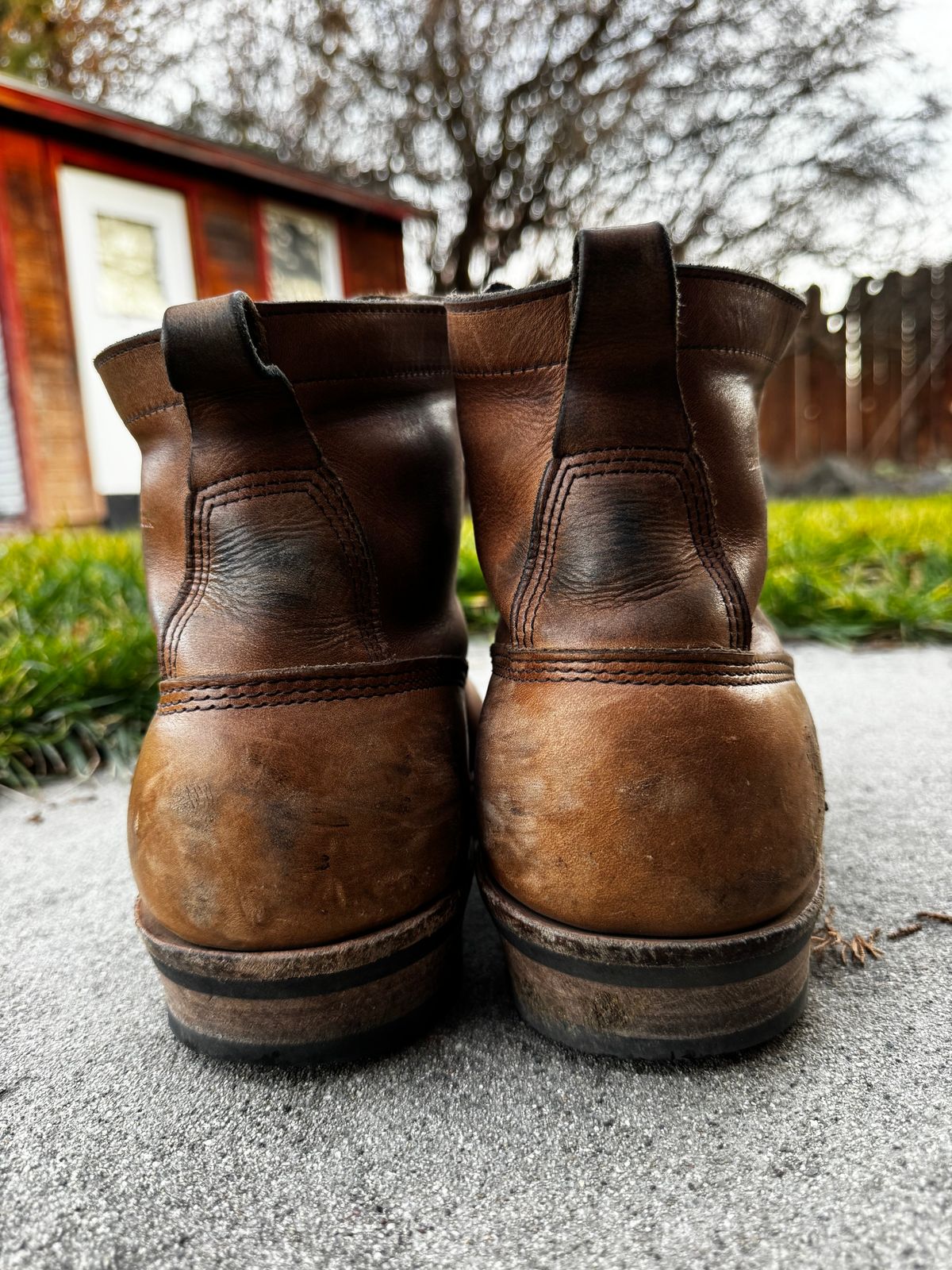 Photo by radkyle on February 5, 2026 of the White's 350 Cutter in Horween Natural Chromexcel.