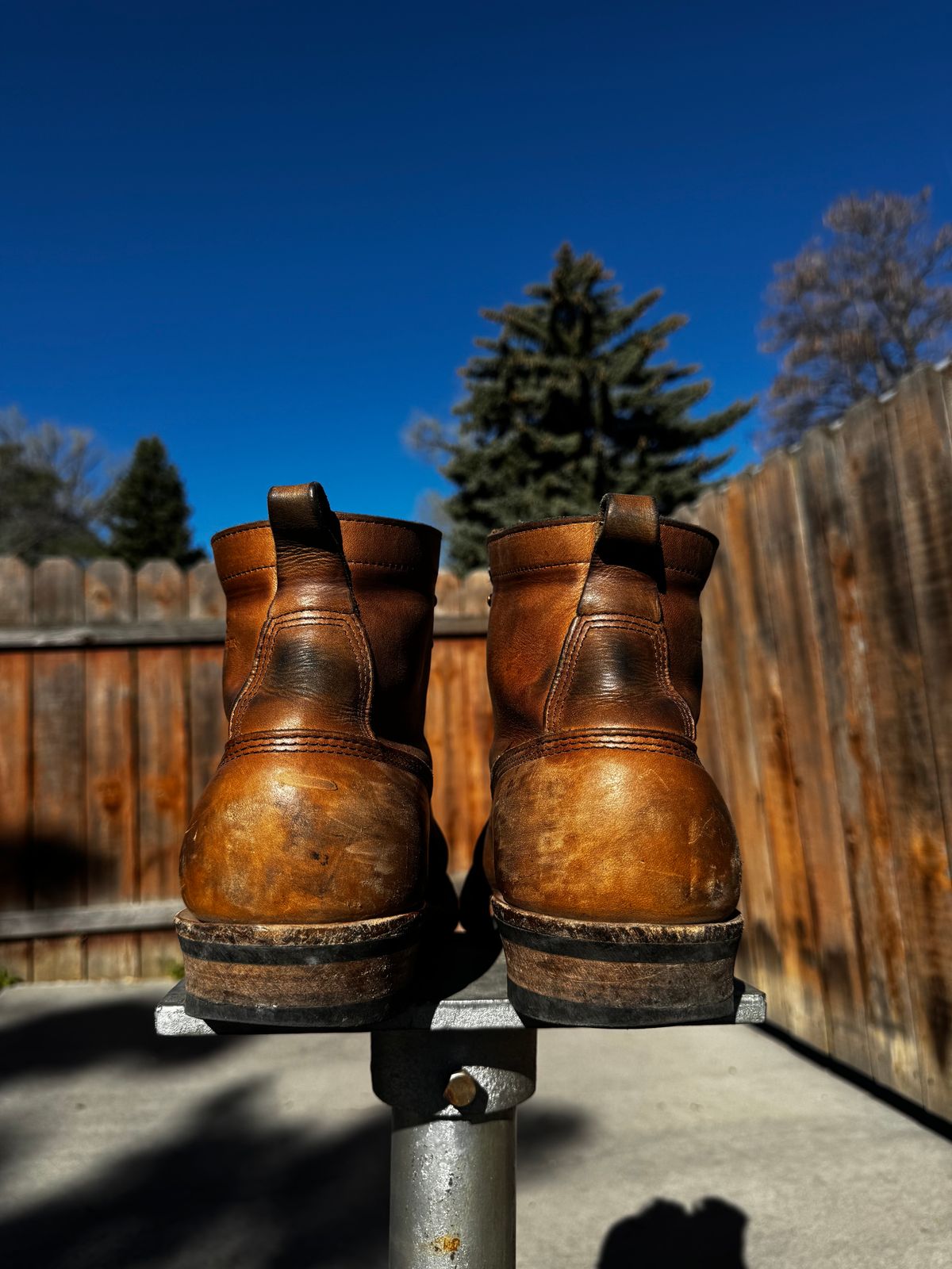 Photo by radkyle on April 4, 2026 of the White's 350 Cutter in Horween Natural Chromexcel.