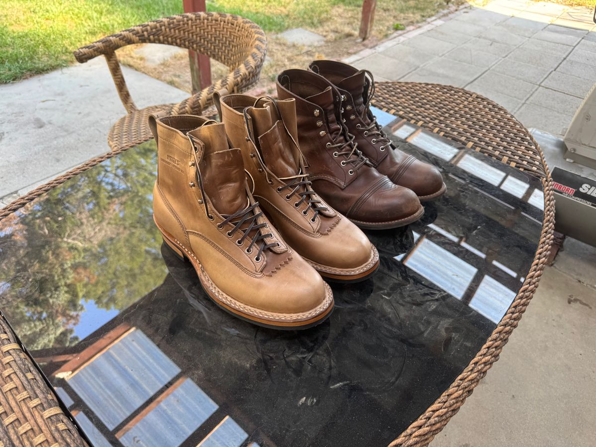 Photo by radkyle on August 19, 2025 of the Red Wing Iron Ranger in S.B. Foot Amber Harness.