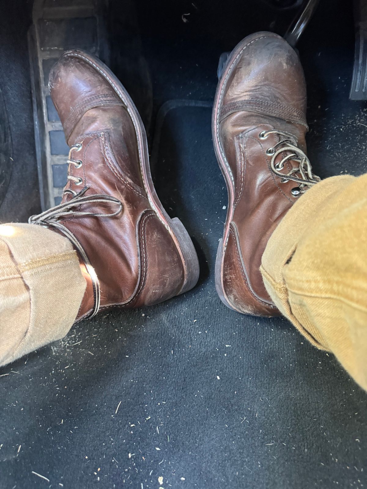 Photo by radkyle on September 15, 2025 of the Red Wing Iron Ranger in S.B. Foot Amber Harness.