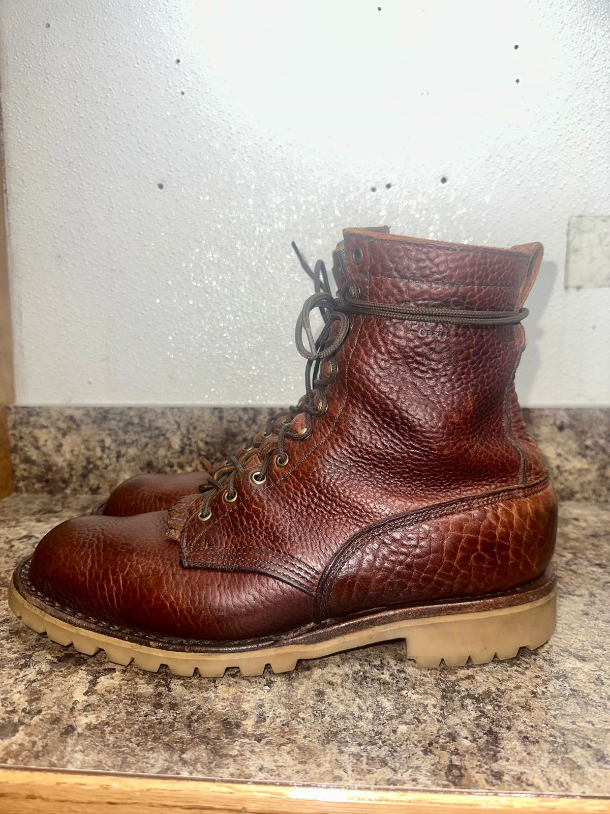 Photo by BigStryke on November 1, 2025 of the JK Boots Forefront in Bison Smooth.