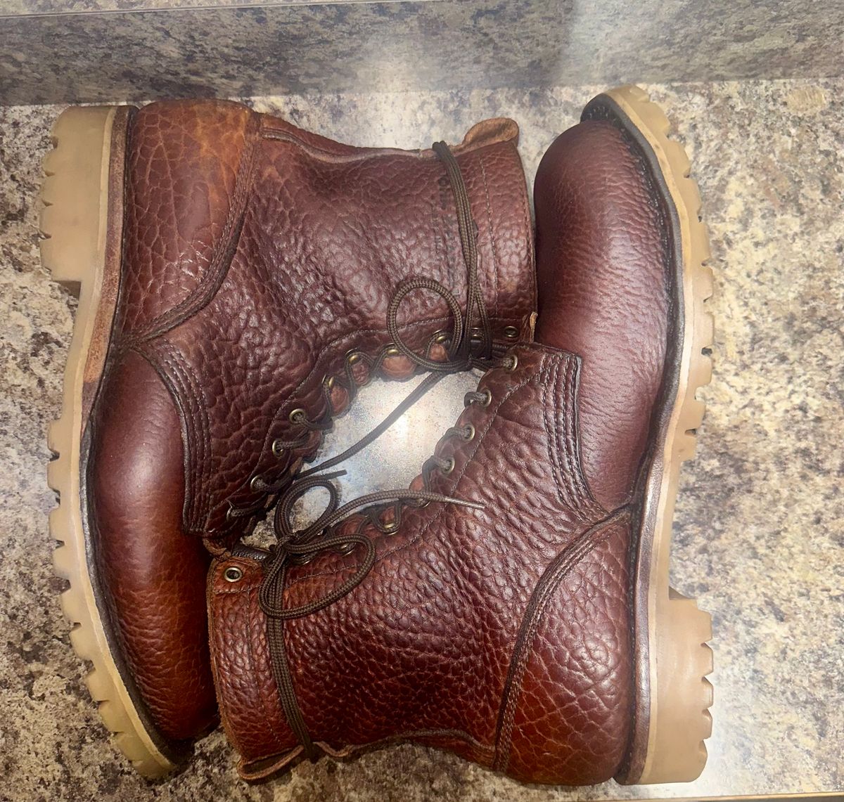 Photo by BigStryke on November 1, 2025 of the JK Boots Forefront in Bison Smooth.