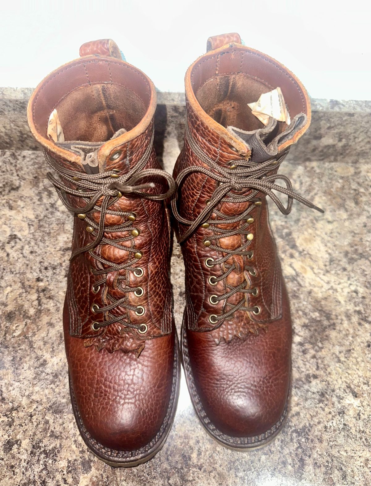 Photo by BigStryke on November 1, 2025 of the JK Boots Forefront in Bison Smooth.