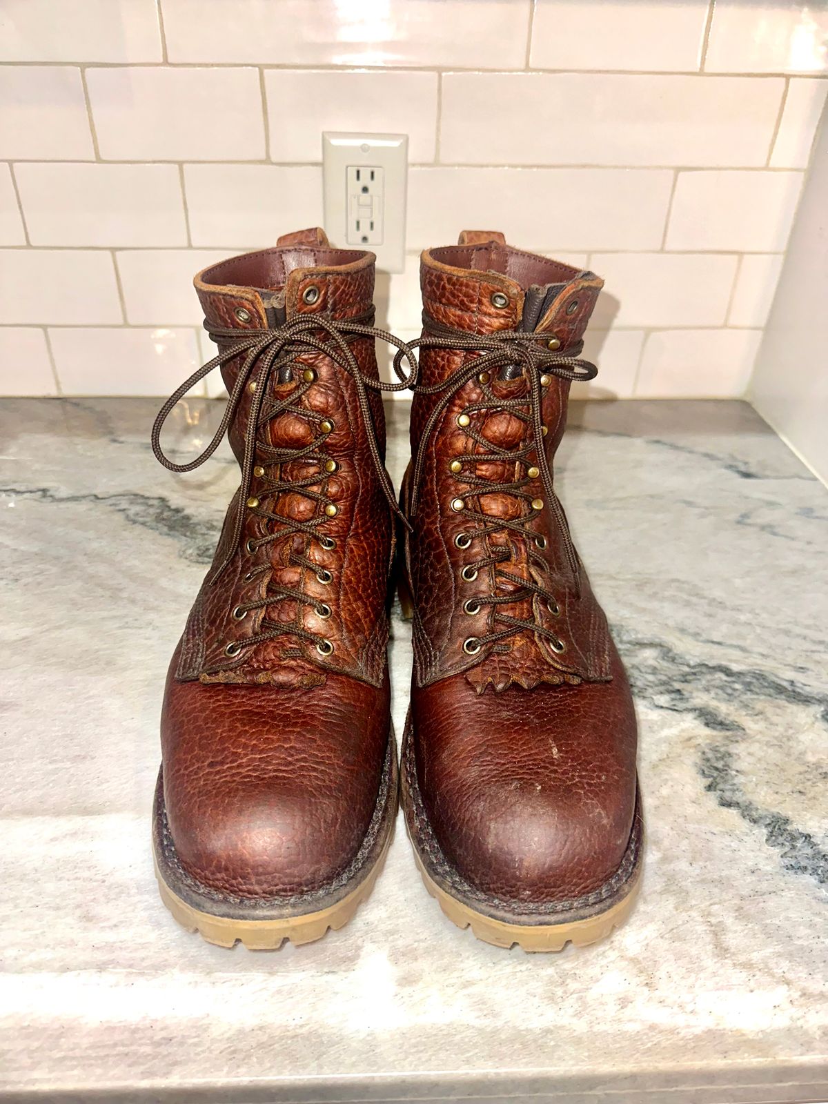 Photo by BigStryke on December 4, 2025 of the JK Boots Forefront in Bison Smooth.