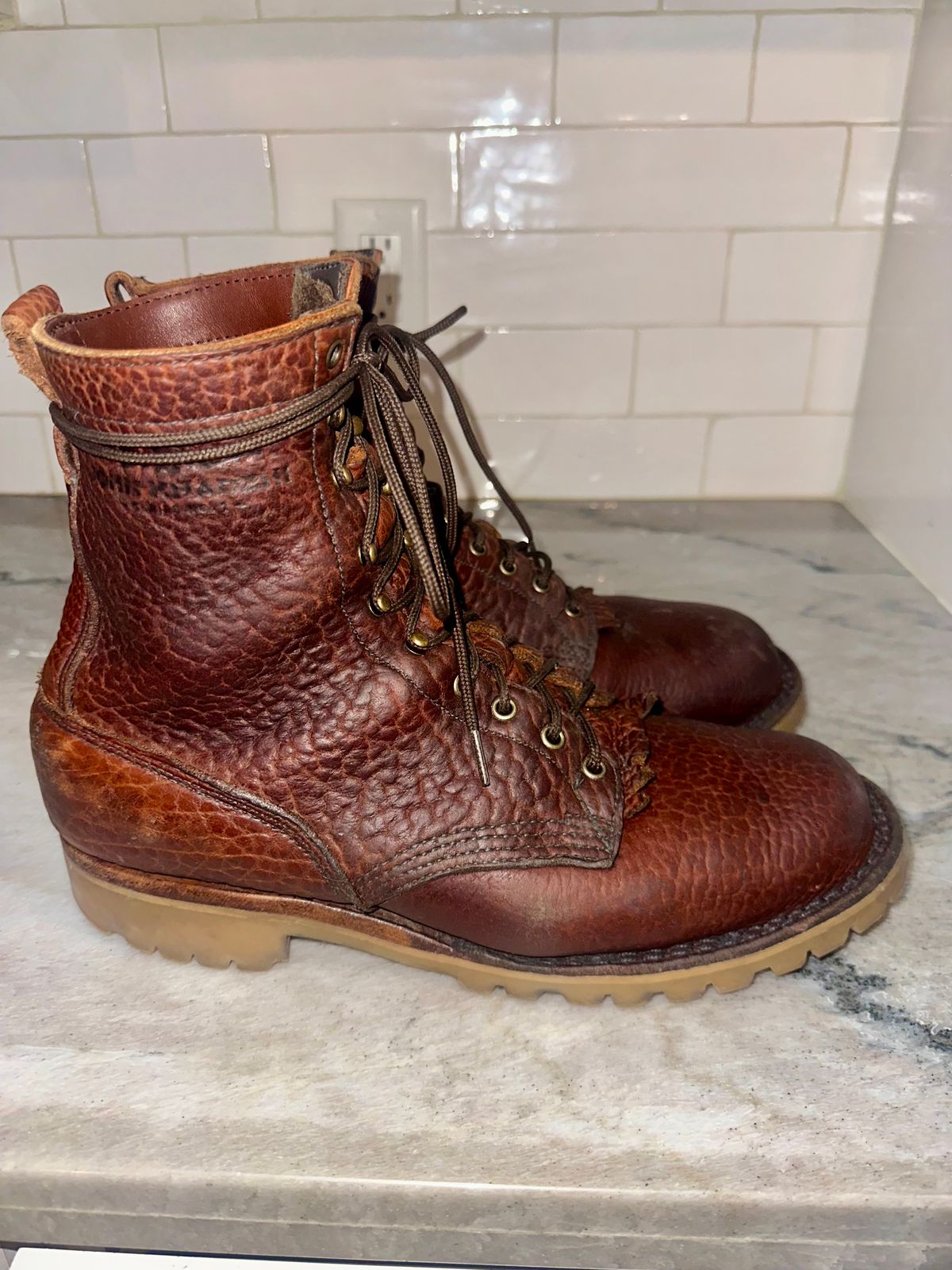 Photo by BigStryke on December 4, 2025 of the JK Boots Forefront in Bison Smooth.