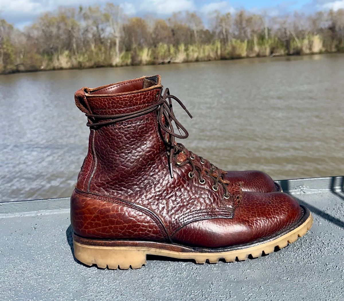 Photo by BigStryke on December 26, 2025 of the JK Boots Forefront in Bison Smooth.