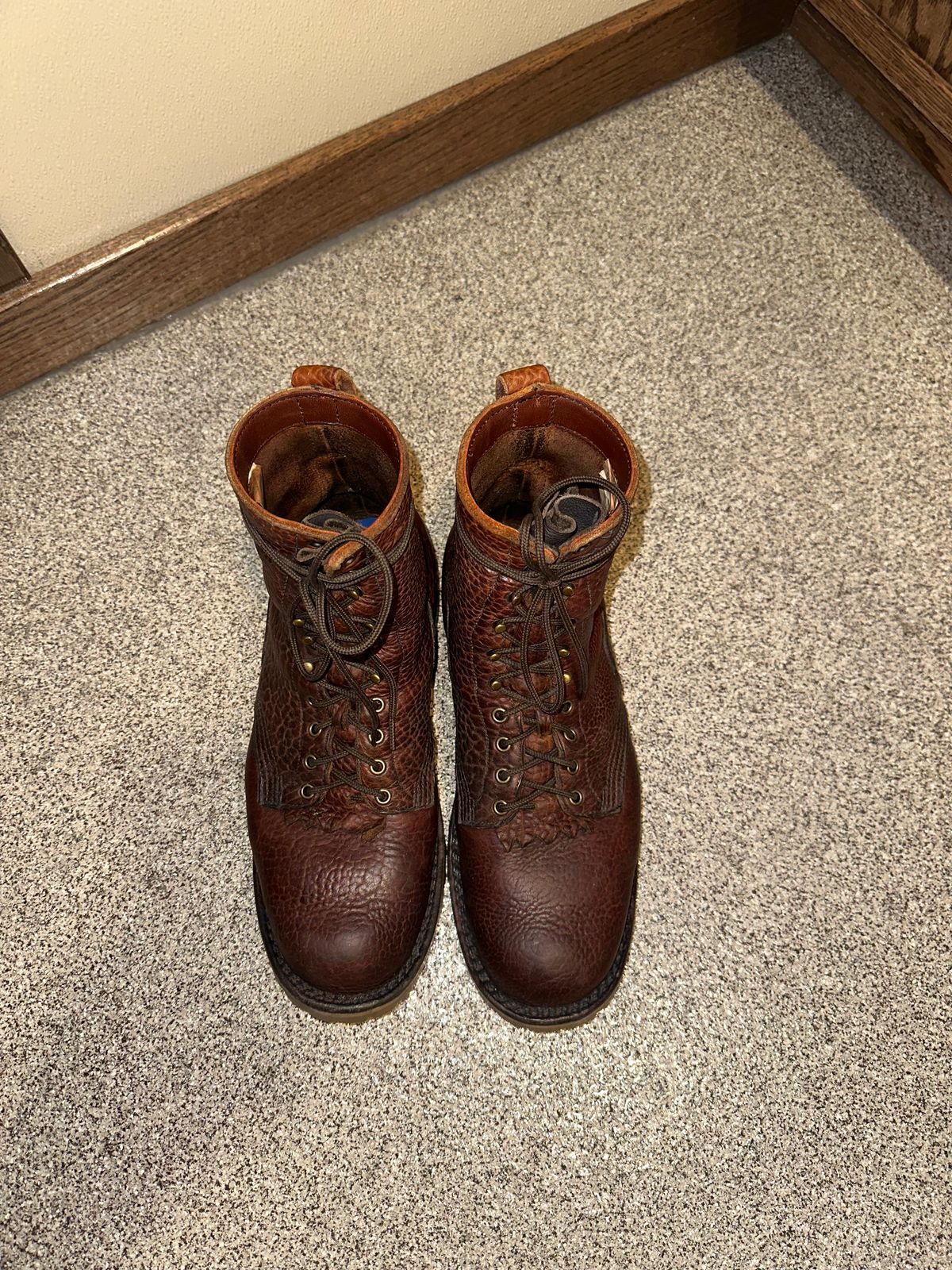 Photo by BigStryke on February 3, 2026 of the JK Boots Forefront in Bison Smooth.