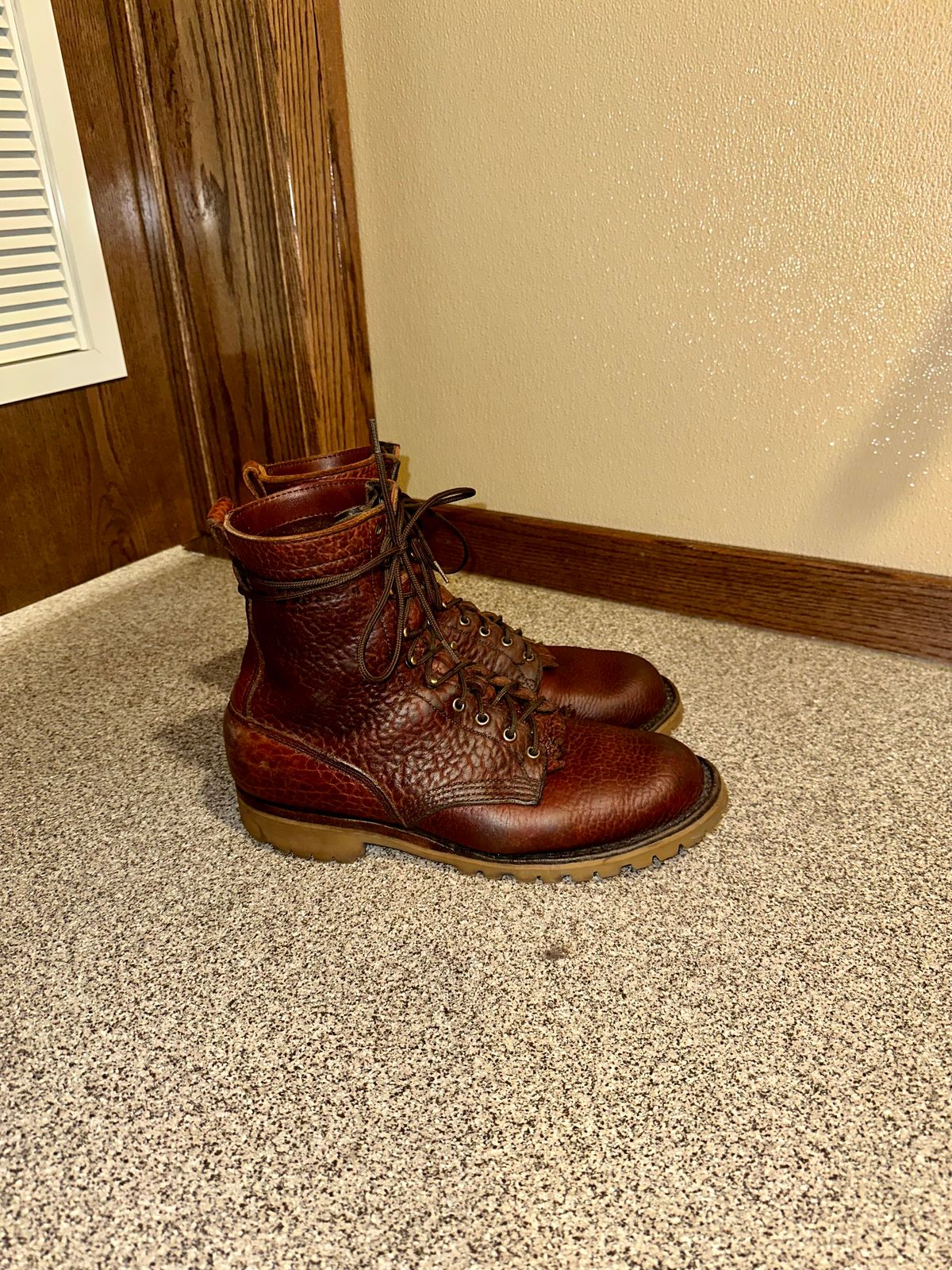 Photo by BigStryke on April 6, 2026 of the JK Boots Forefront in Bison Smooth.