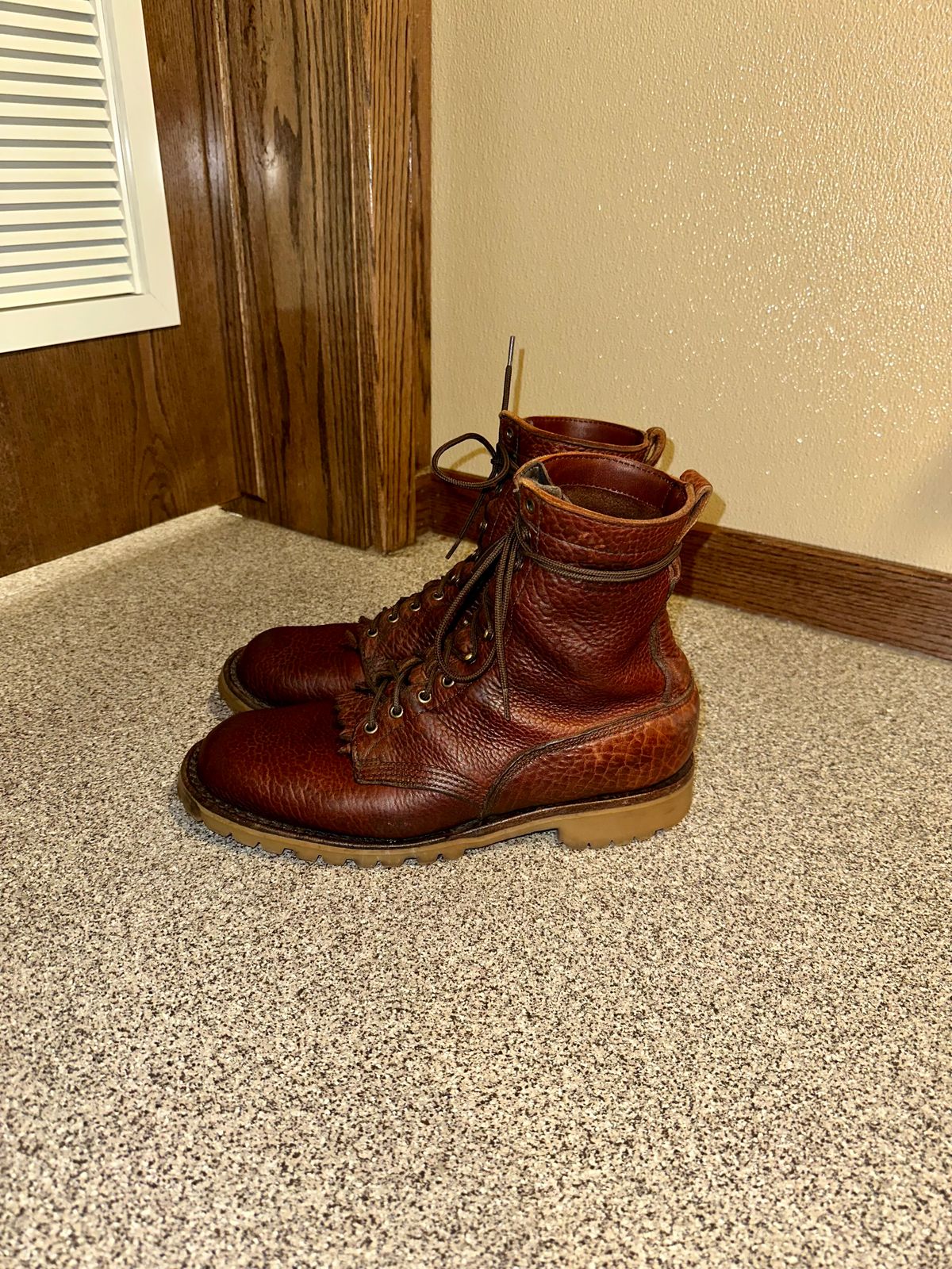 Photo by BigStryke on April 6, 2026 of the JK Boots Forefront in Bison Smooth.