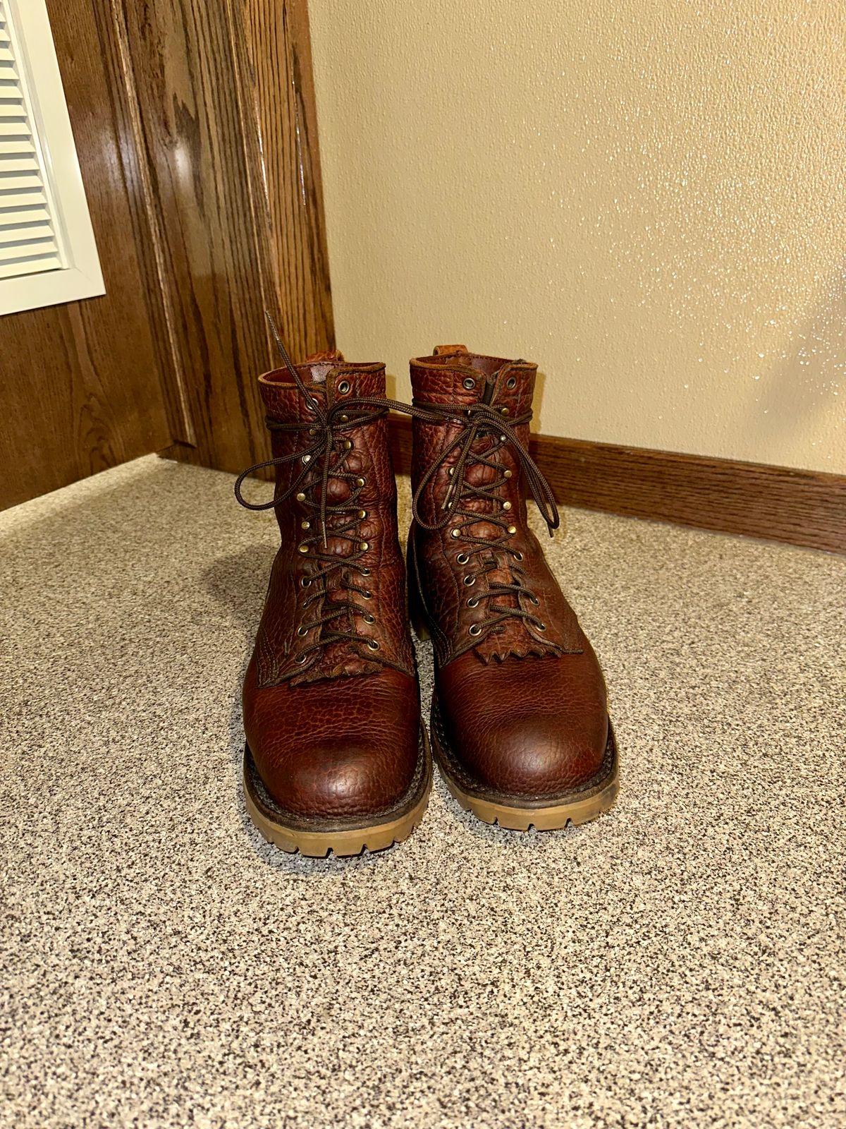 Photo by BigStryke on April 6, 2026 of the JK Boots Forefront in Bison Smooth.