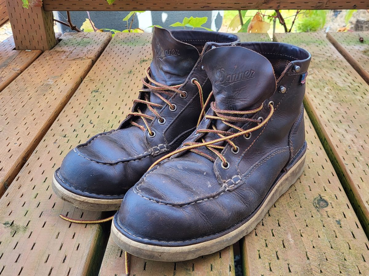 Photo by Max on August 27, 2024 of the Danner Bull Run in Brown Full Grain.