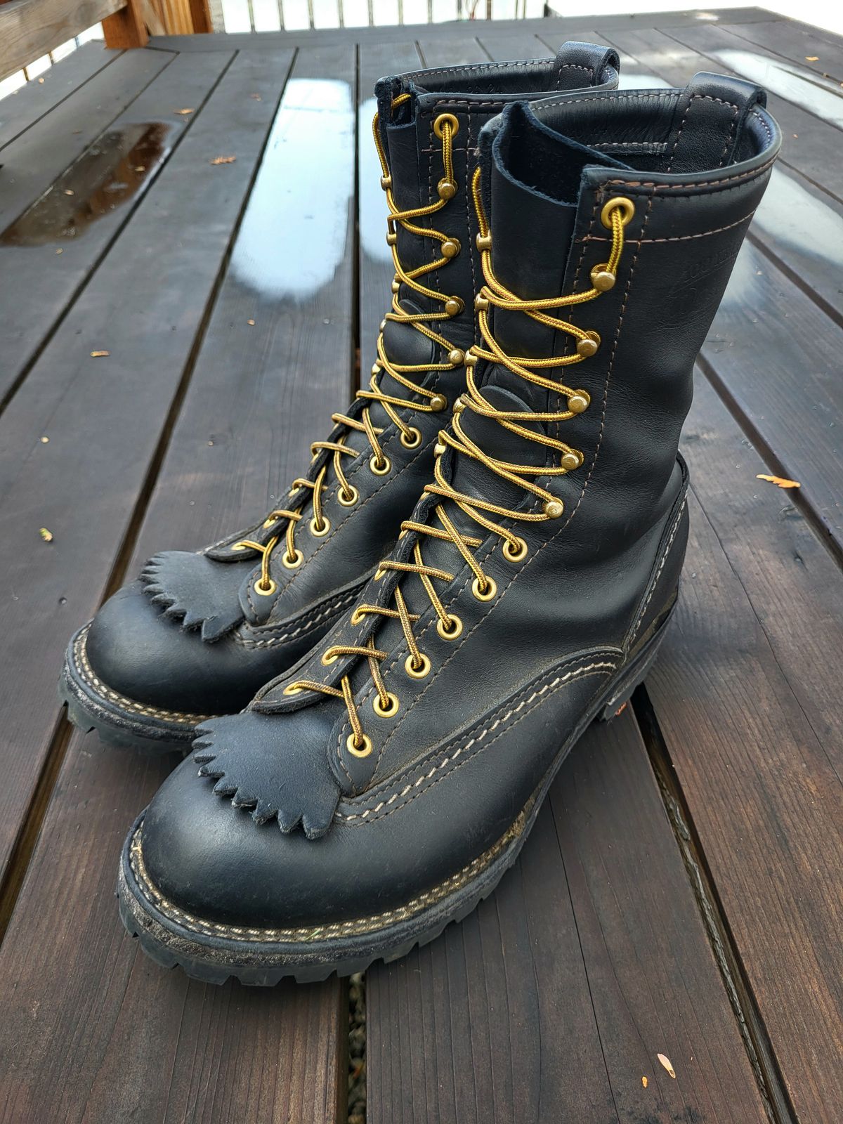 Photo by Max on September 27, 2024 of the Wesco Jobmaster in Stock Black Leather.