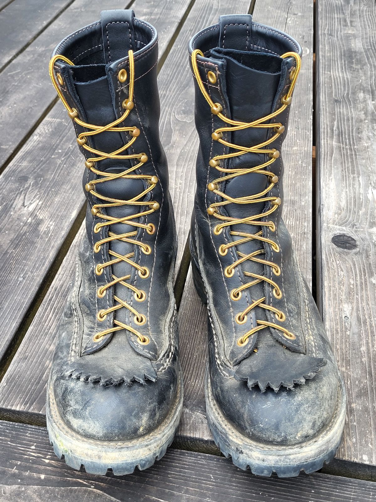 Photo by Max on June 24, 2025 of the Wesco Jobmaster in Stock Black Leather.