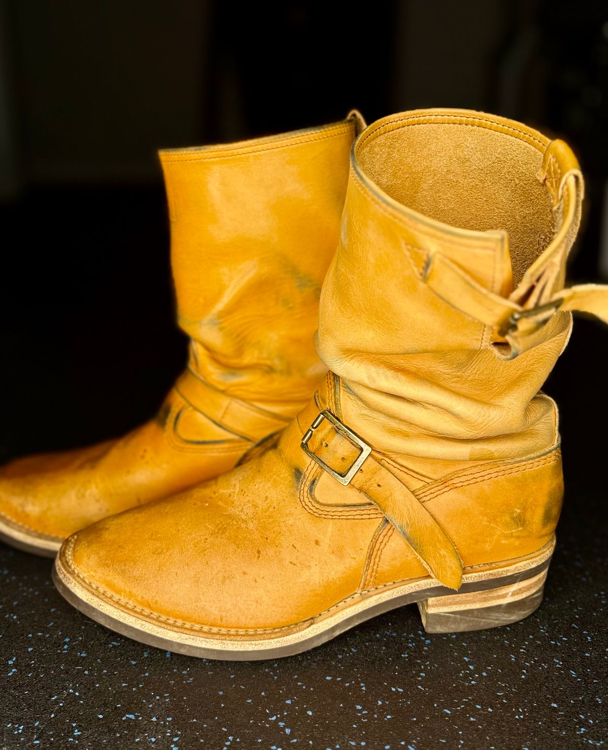 Photo by rmgman on January 6, 2026 of the Wesco x S&S Van Cleef III in Horween Natural Essex.