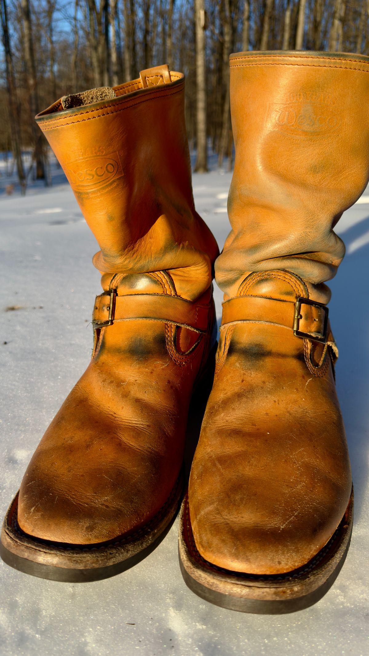 Photo by rmgman on February 5, 2026 of the Wesco x S&S Van Cleef III in Horween Natural Essex.