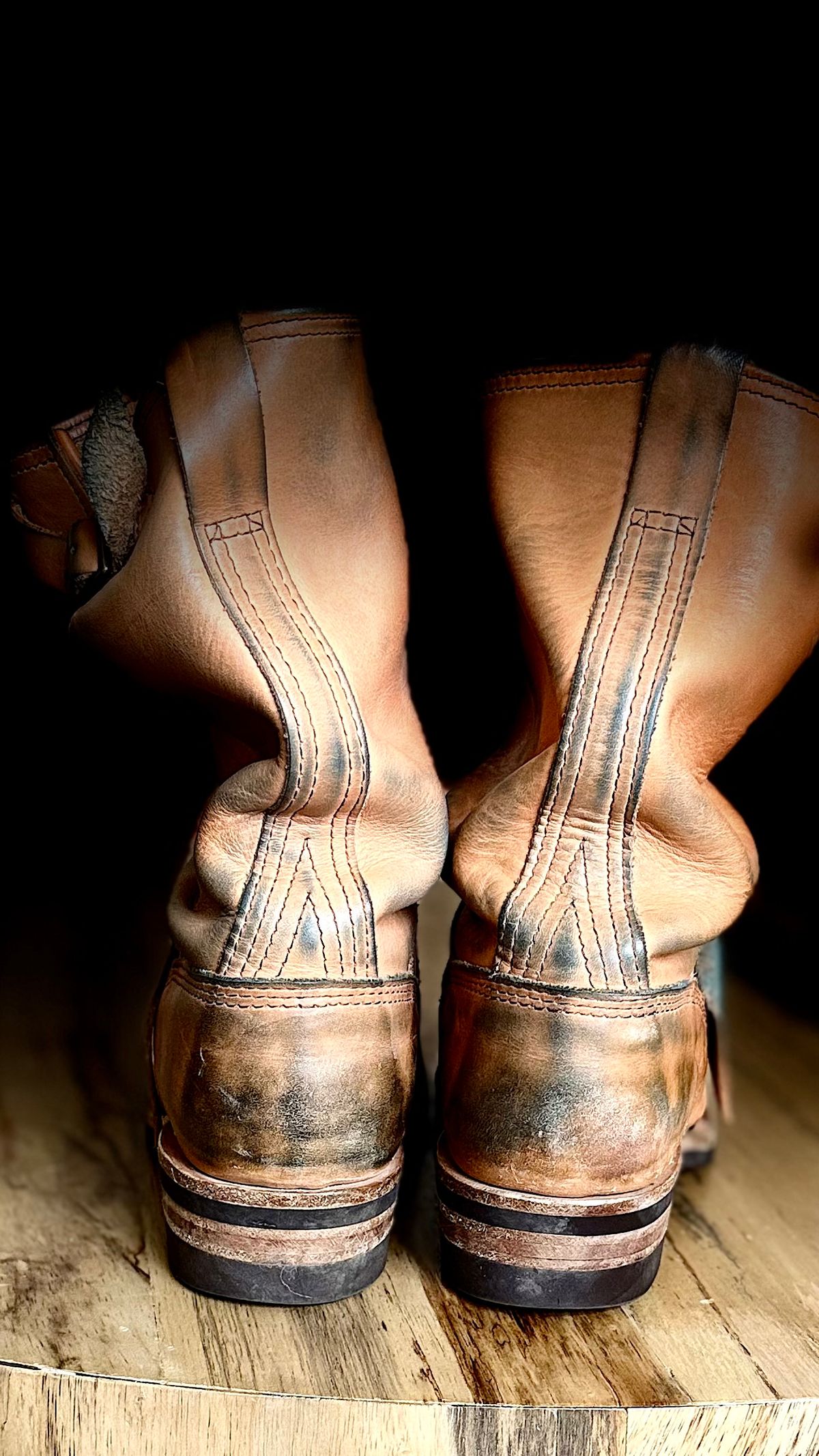 Photo by rmgman on March 6, 2026 of the Wesco x S&S Van Cleef III in Horween Natural Essex.