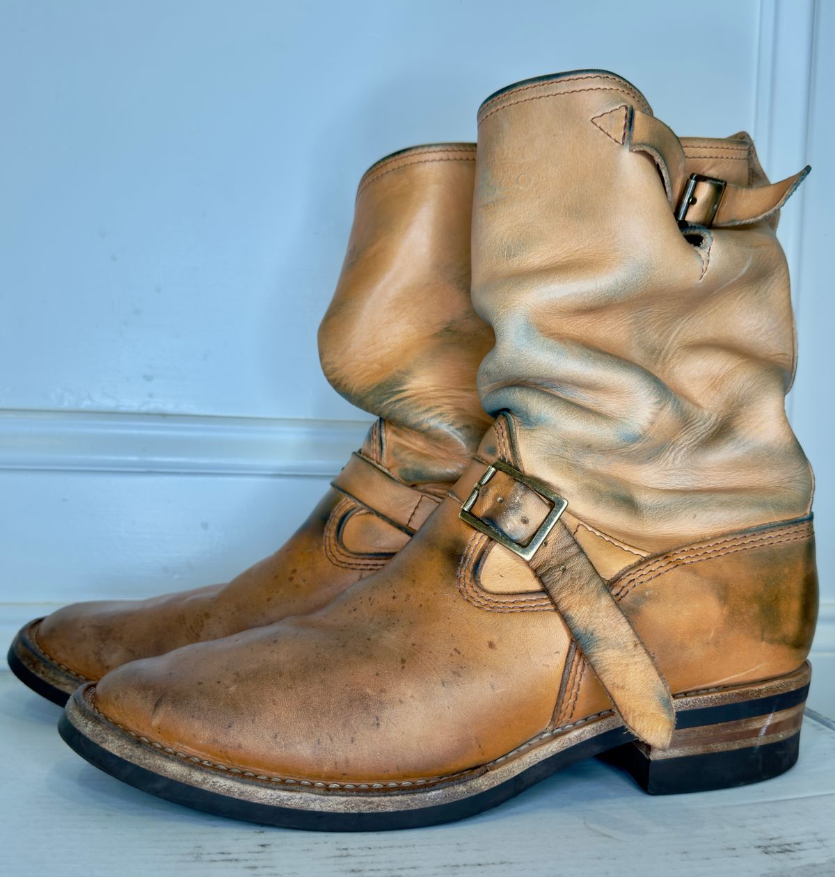 Photo by rmgman on April 5, 2026 of the Wesco x S&S Van Cleef III in Horween Natural Essex.