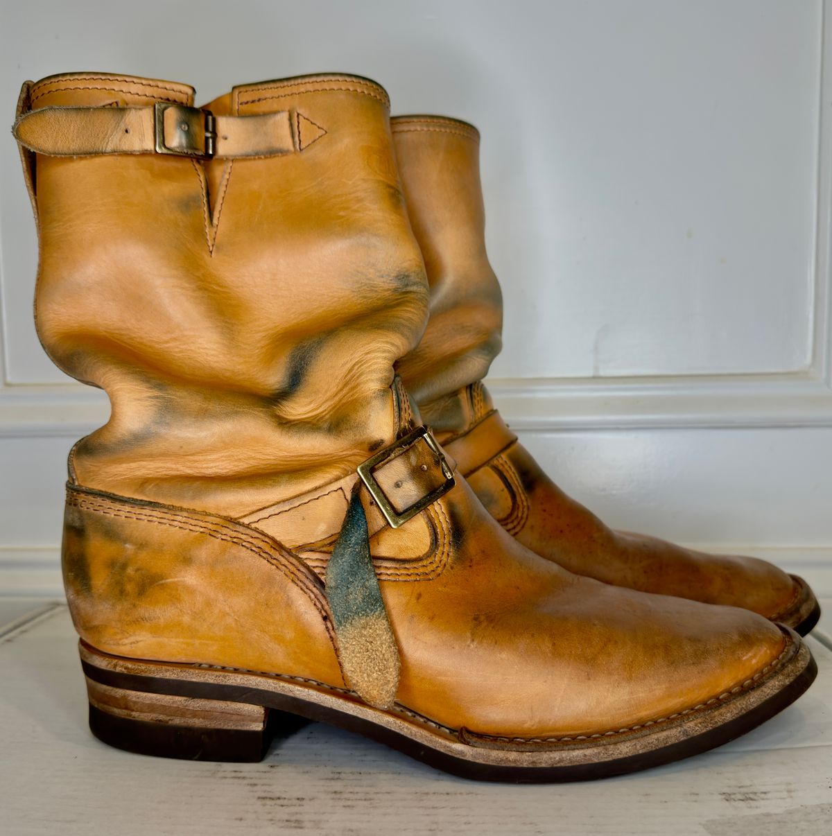 Photo by rmgman on April 5, 2026 of the Wesco x S&S Van Cleef III in Horween Natural Essex.