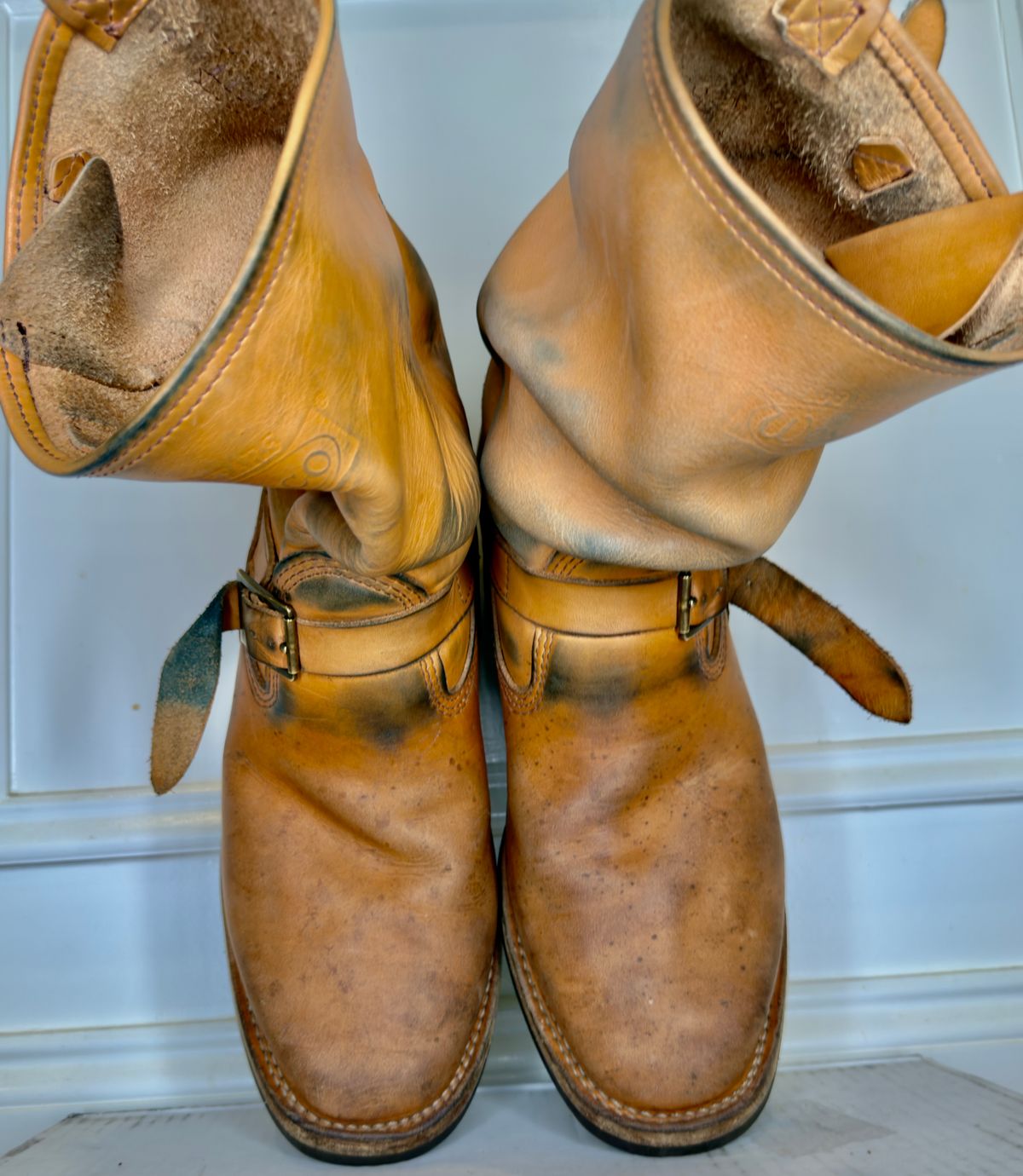 Photo by rmgman on April 5, 2026 of the Wesco x S&S Van Cleef III in Horween Natural Essex.