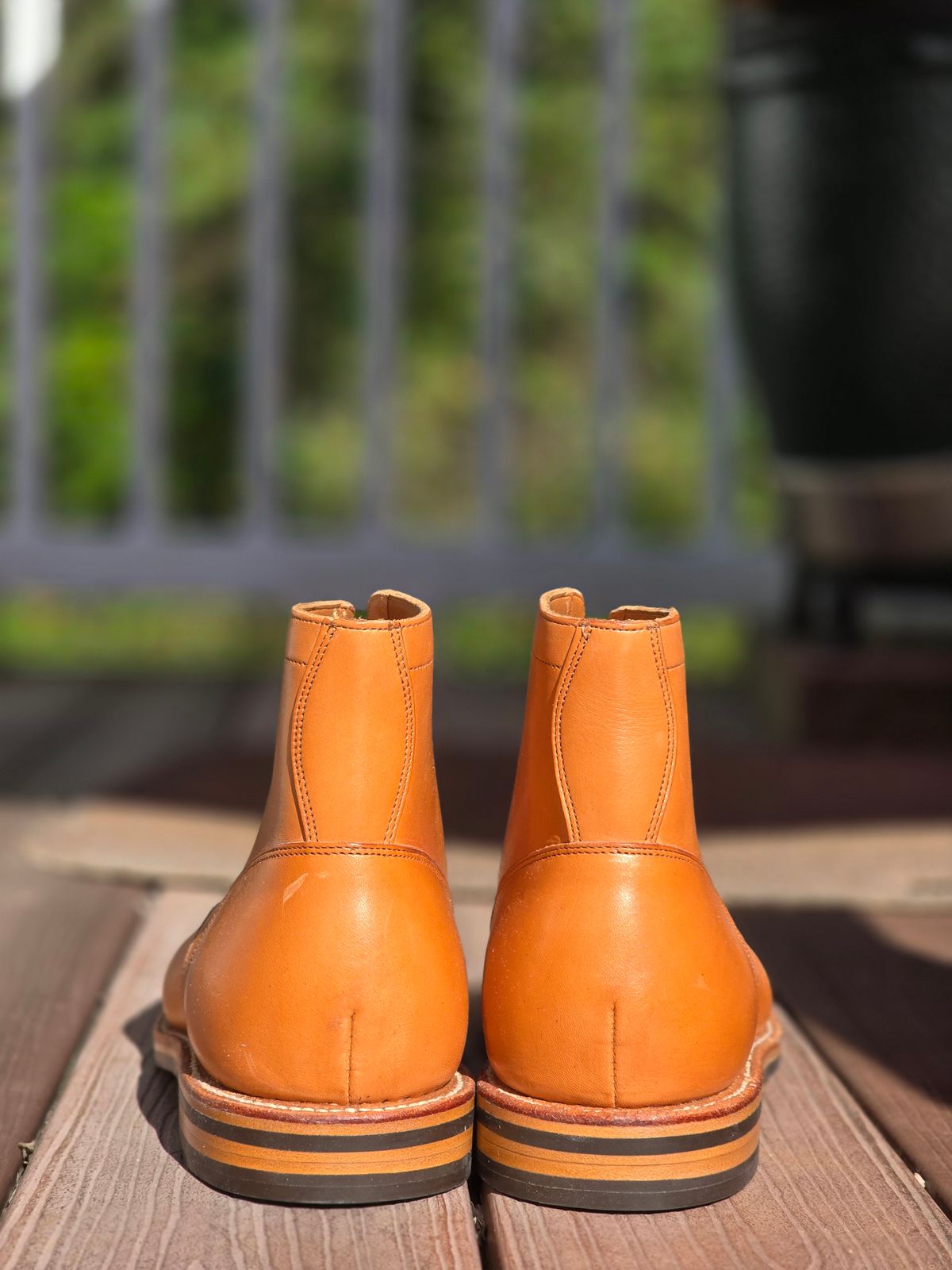 Photo by fallabel on October 5, 2025 of the Grant Stone Diesel Boot in Horween Tan Essex.