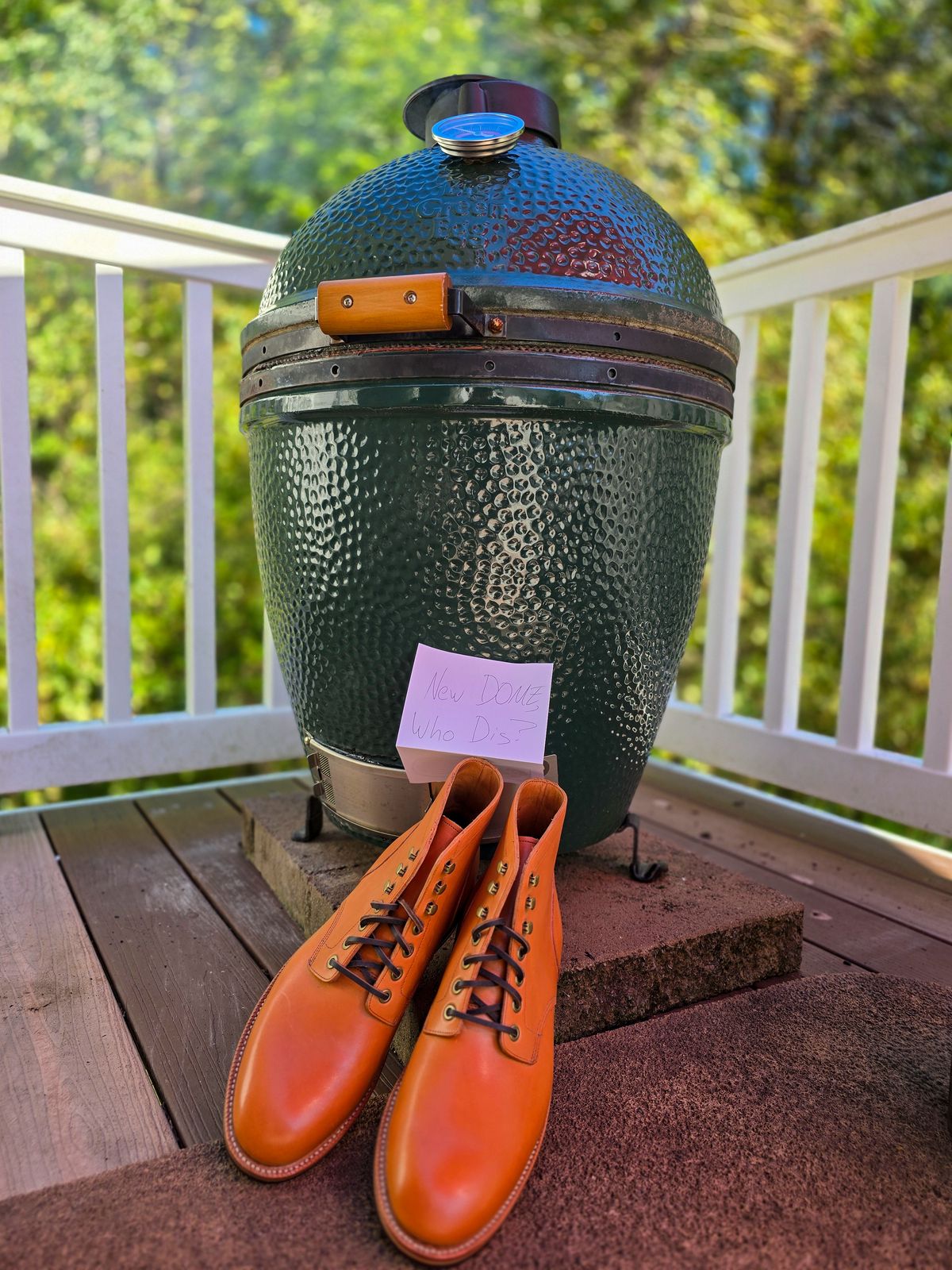 Photo by fallabel on October 5, 2025 of the Grant Stone Diesel Boot in Horween Tan Essex.
