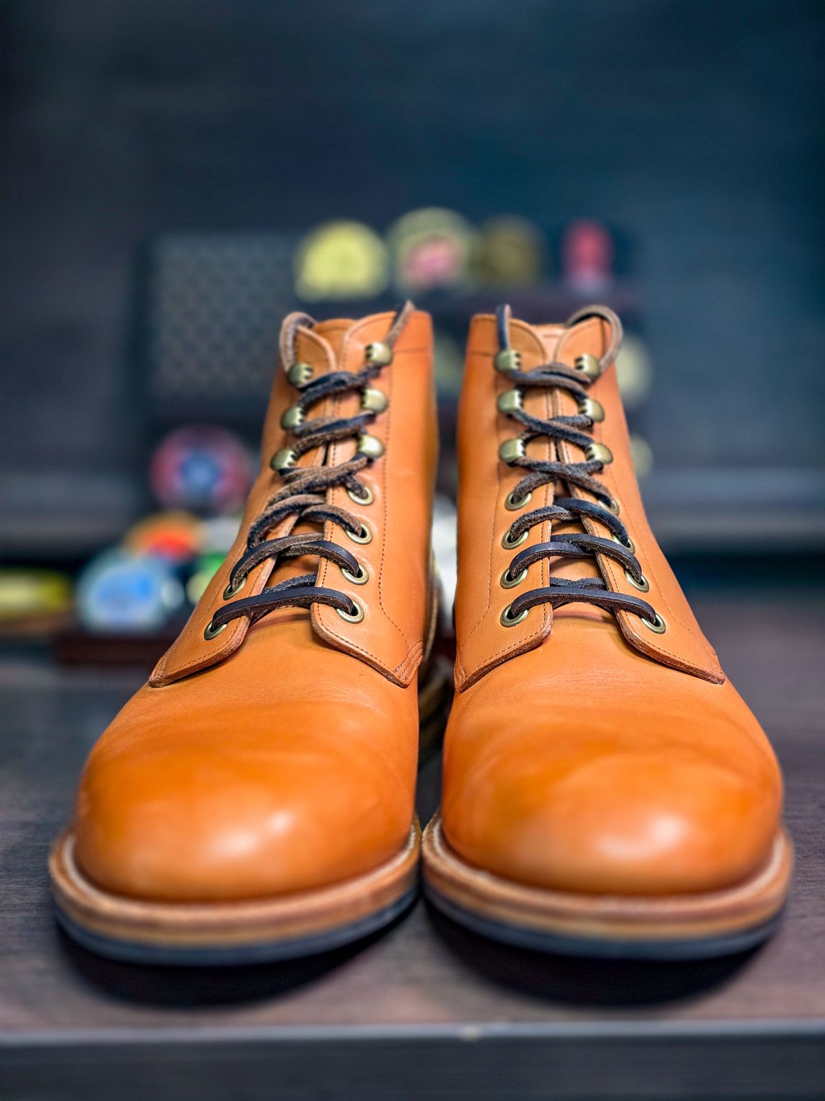 Photo by fallabel on November 4, 2025 of the Grant Stone Diesel Boot in Horween Tan Essex.