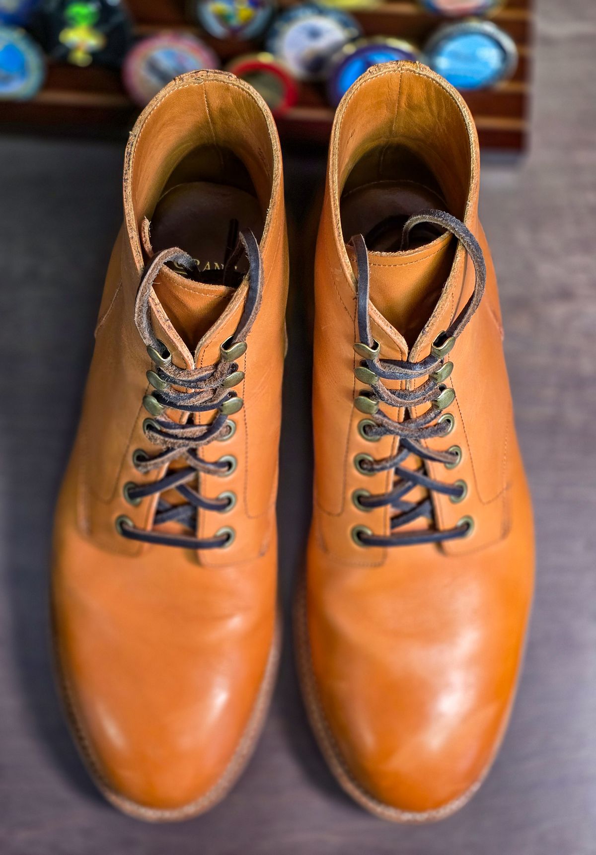 Photo by fallabel on November 4, 2025 of the Grant Stone Diesel Boot in Horween Tan Essex.