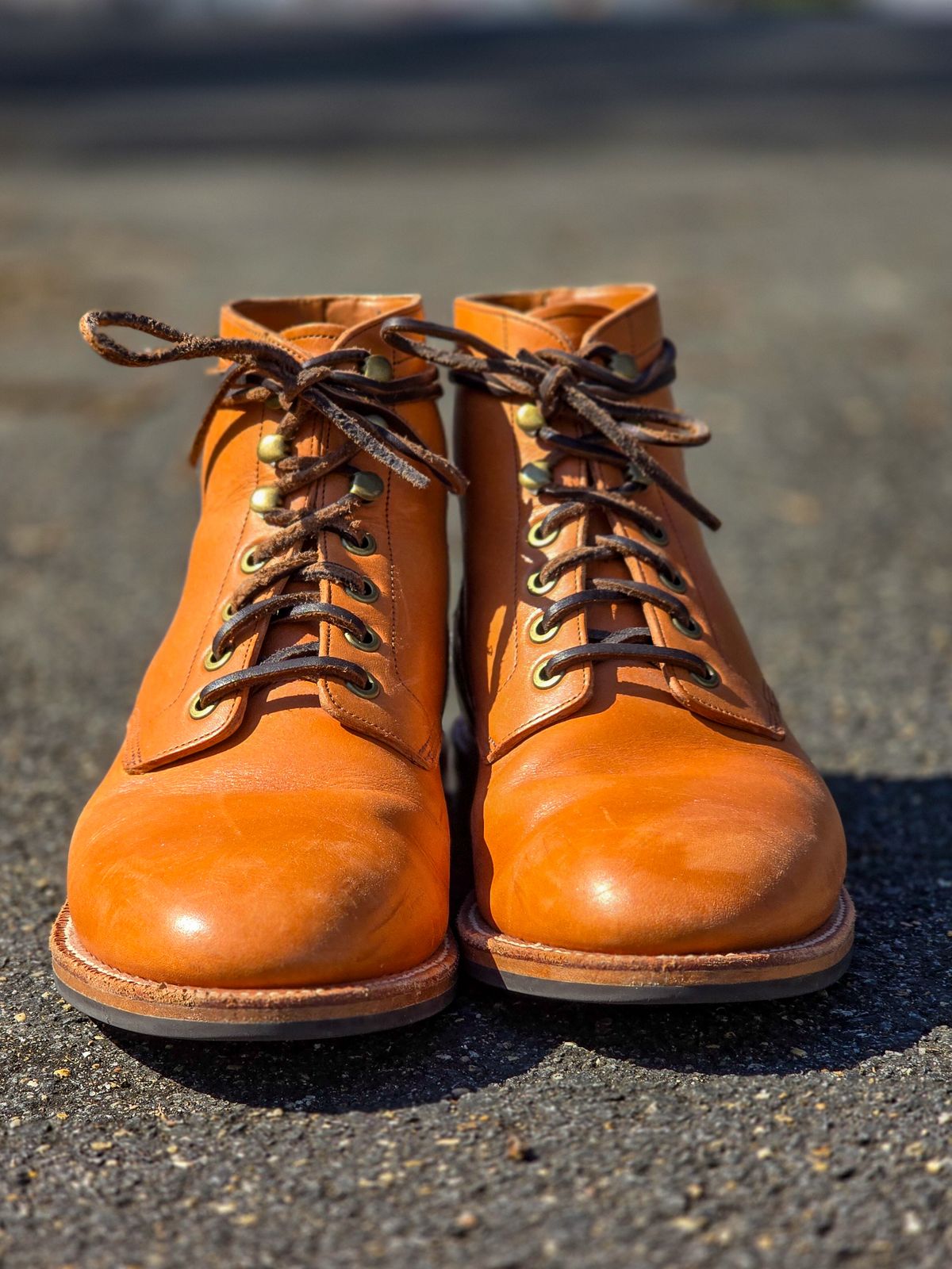 Photo by fallabel on March 1, 2026 of the Grant Stone Diesel Boot in Horween Tan Essex.