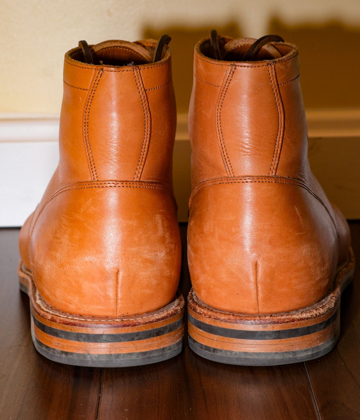 Photo by fallabel on April 5, 2026 of the Grant Stone Diesel Boot in Horween Tan Essex.