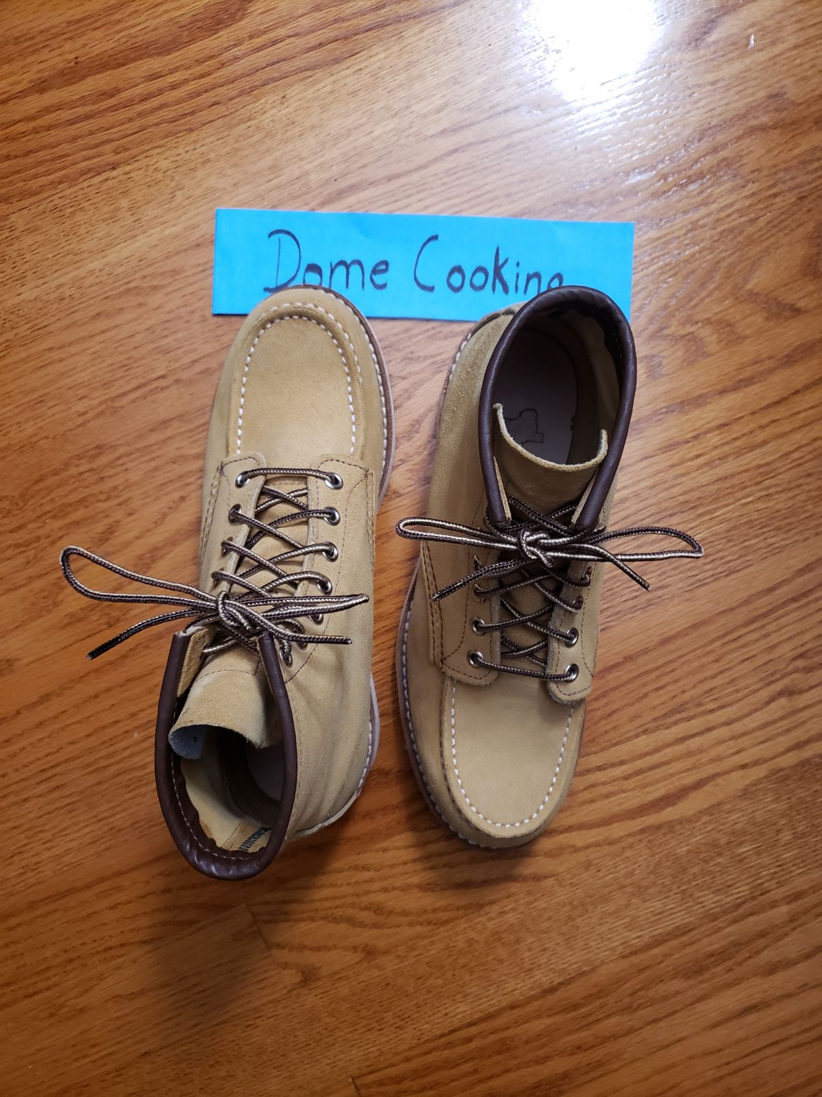 Photo by bootsforlife on November 6, 2025 of the Red Wing 6-Inch Classic Moc in S.B. Foot Hawthorne Abilene.