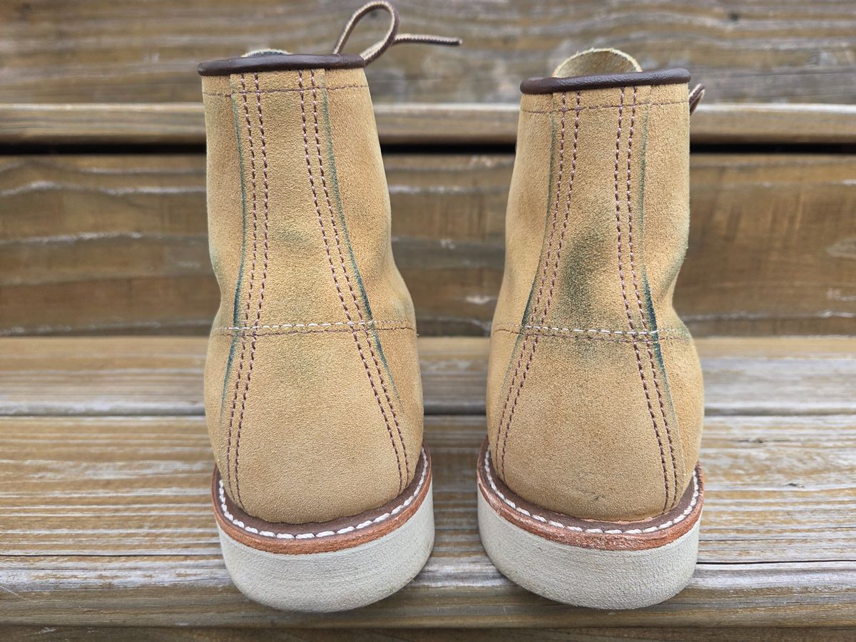 Photo by bootsforlife on January 5, 2026 of the Red Wing 6-Inch Classic Moc in S.B. Foot Hawthorne Abilene.