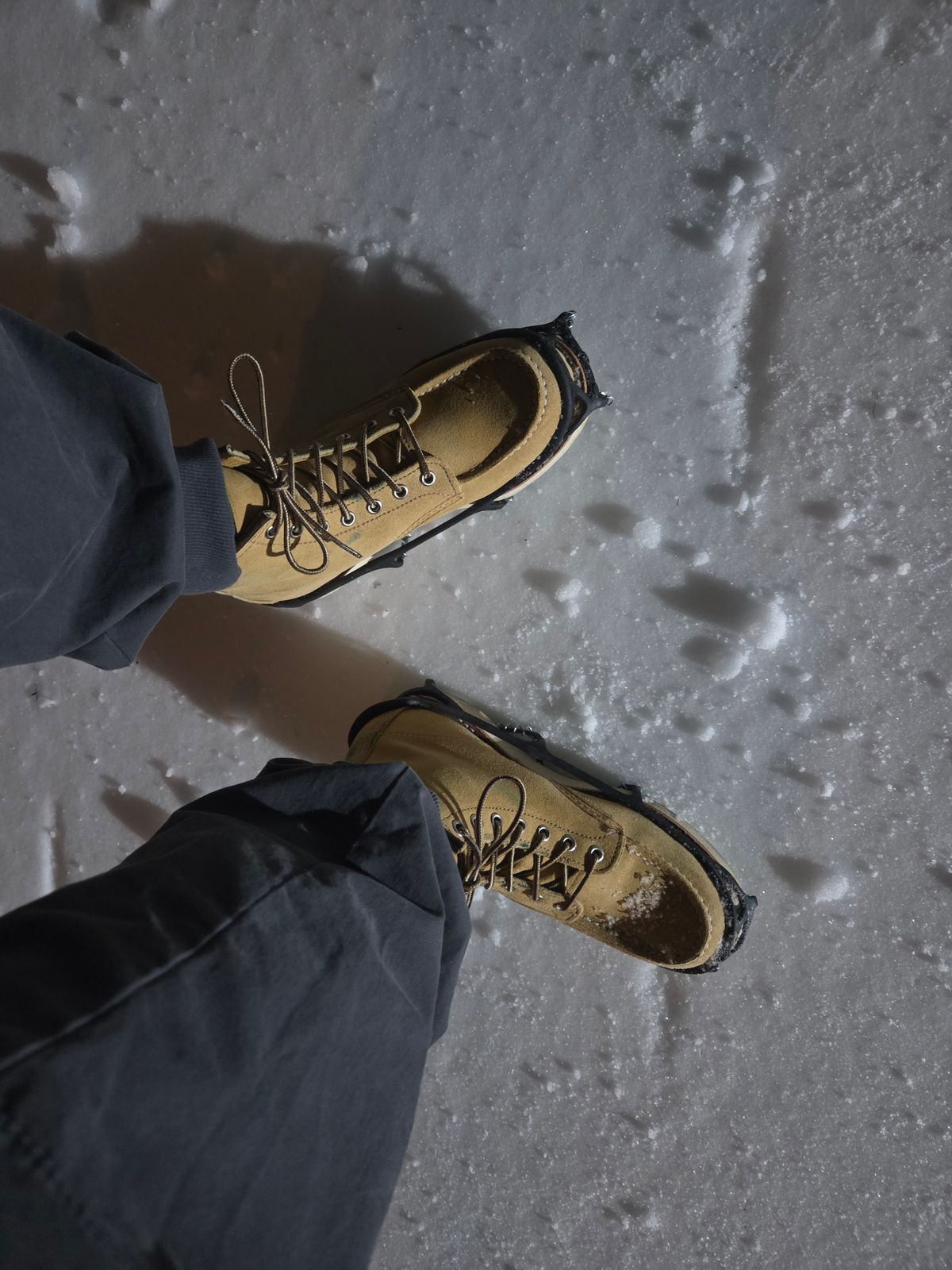 Photo by bootsforlife on February 3, 2026 of the Red Wing 6-Inch Classic Moc in S.B. Foot Hawthorne Abilene.