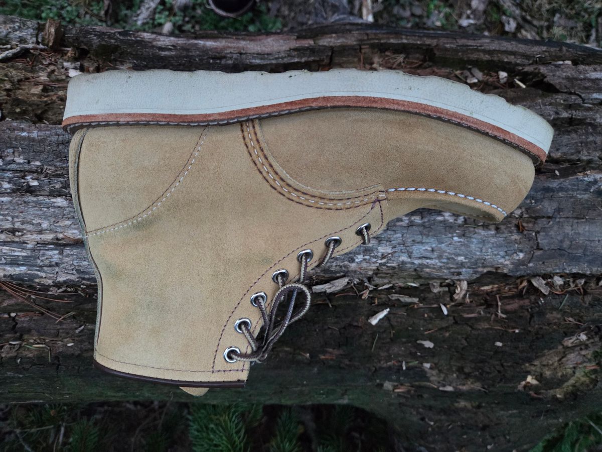 Photo by bootsforlife on March 5, 2026 of the Red Wing 6-Inch Classic Moc in S.B. Foot Hawthorne Abilene.