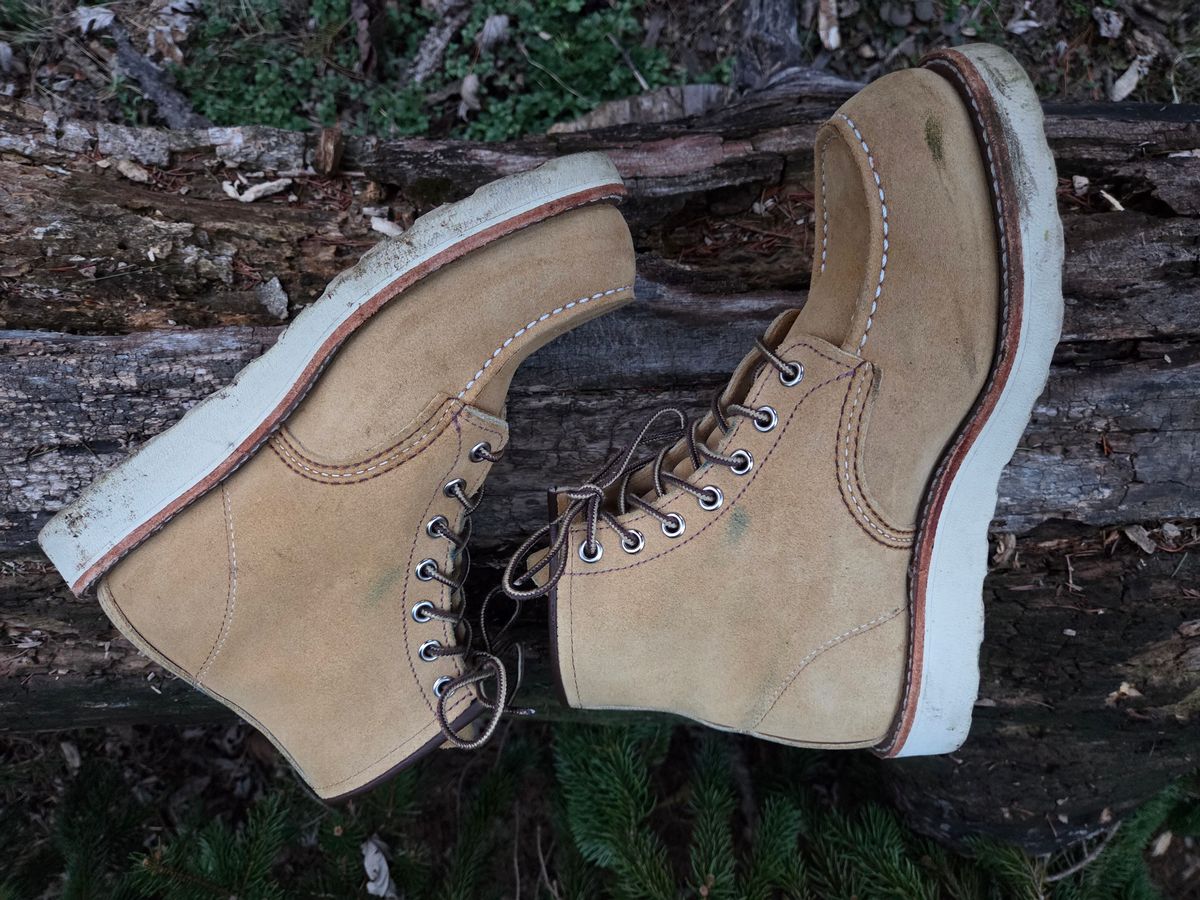 Photo by bootsforlife on March 5, 2026 of the Red Wing 6-Inch Classic Moc in S.B. Foot Hawthorne Abilene.