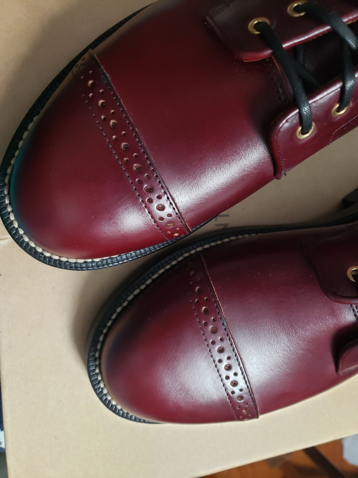 Photo by bootsforlife on September 10, 2025 of the Grant Stone Garrison Boot in Grant Stone/ #8 Chromexcel.