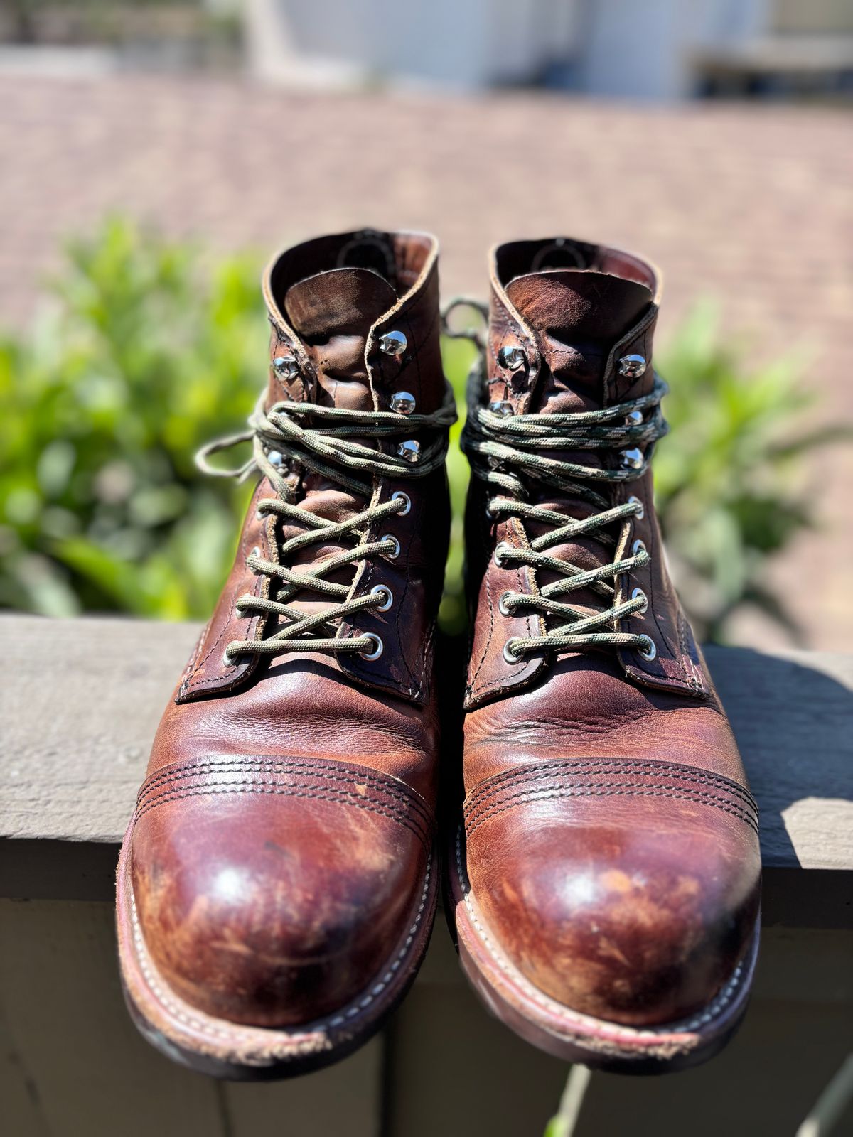 Photo by GodsRedeemed on August 2, 2024 of the Red Wing Iron Ranger in S.B. Foot Copper Rough and Tough.