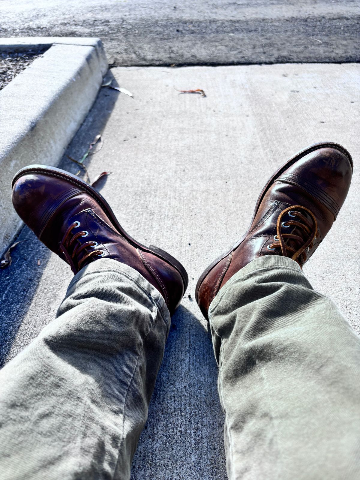 Photo by GodsRedeemed on October 31, 2024 of the Red Wing Iron Ranger in S.B. Foot Copper Rough and Tough.