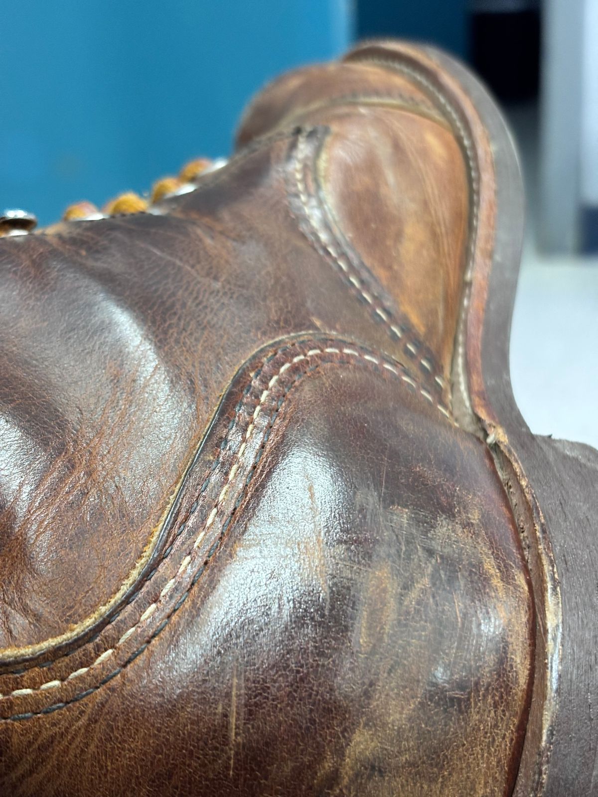 Photo by GodsRedeemed on December 16, 2024 of the Red Wing Iron Ranger in S.B. Foot Copper Rough and Tough.