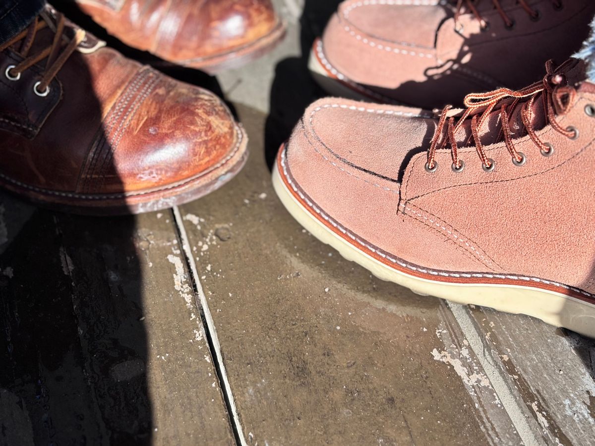 Photo by GodsRedeemed on February 14, 2025 of the Red Wing Iron Ranger in S.B. Foot Copper Rough and Tough.