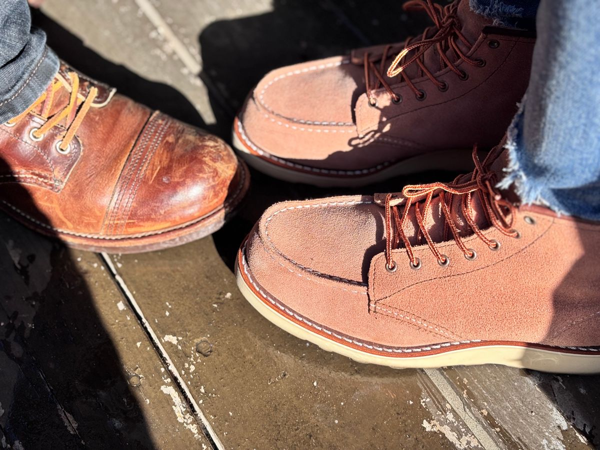 Photo by GodsRedeemed on February 14, 2025 of the Red Wing Iron Ranger in S.B. Foot Copper Rough and Tough.