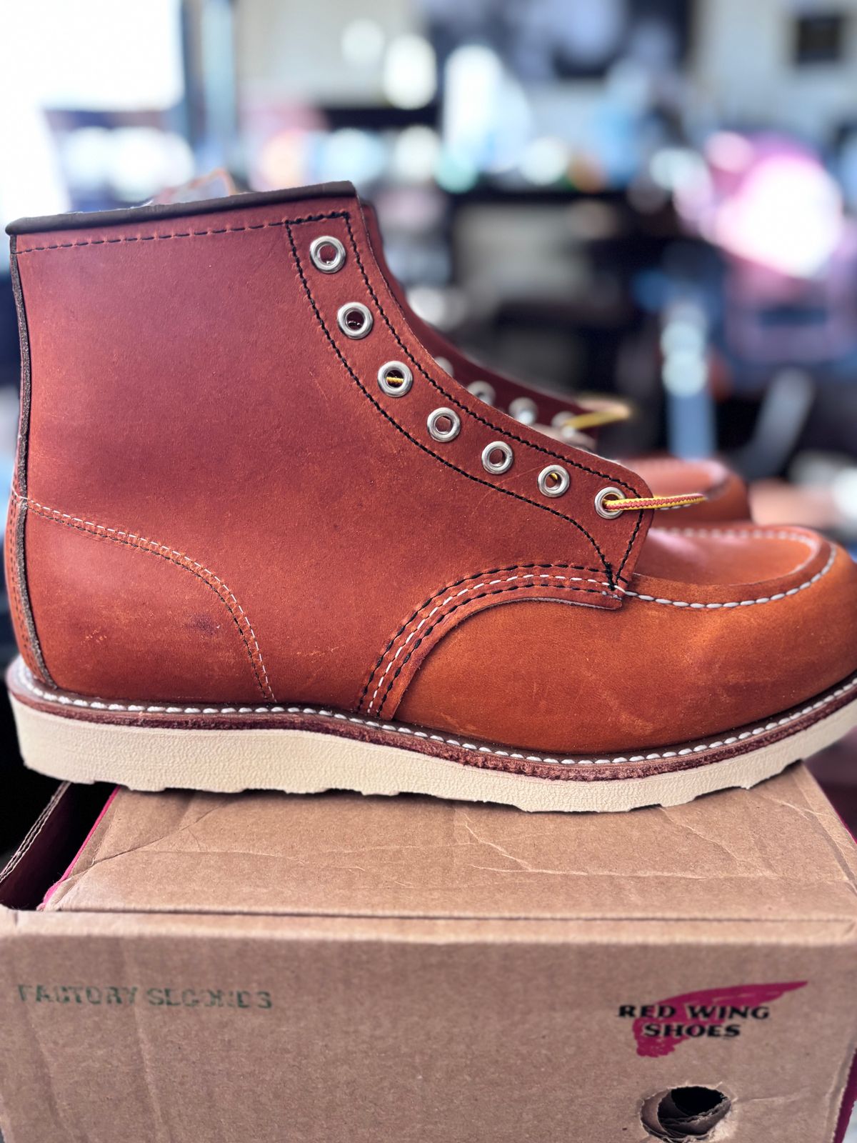 Photo by GodsRedeemed on July 19, 2025 of the Red Wing 875 in S.B. Foot Oro Legacy.