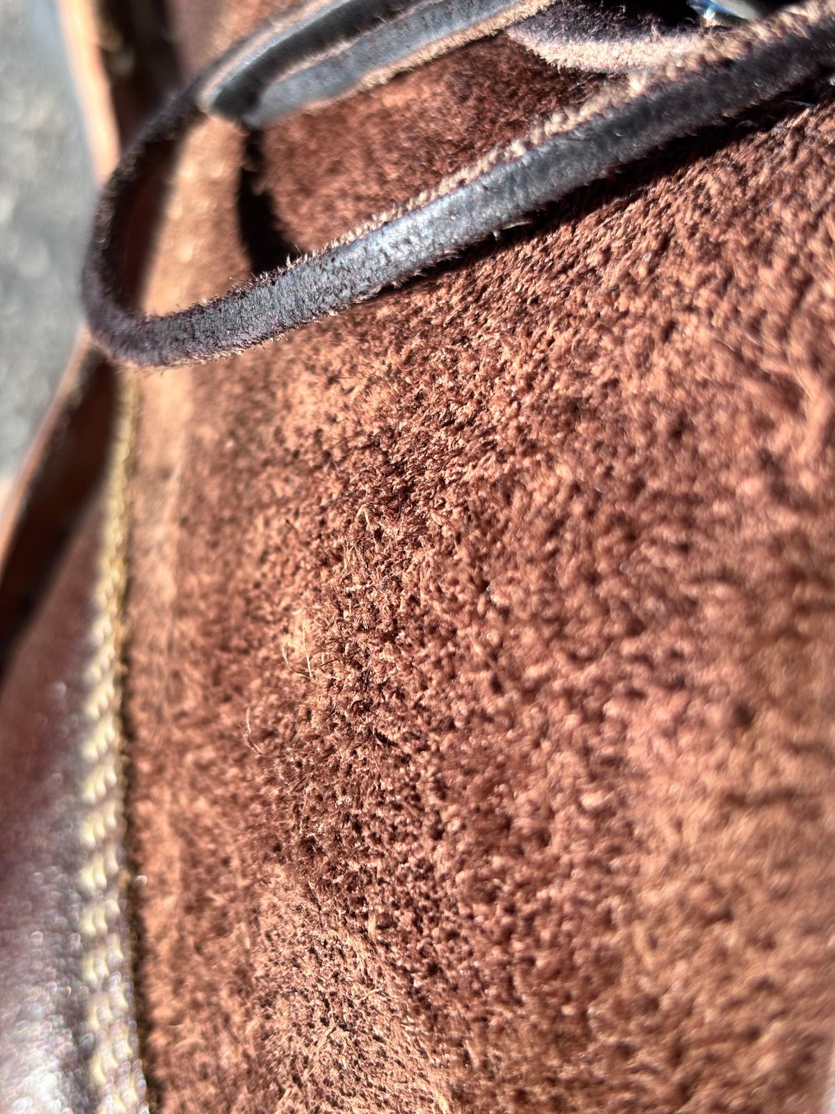 Photo by GodsRedeemed on January 7, 2025 of the Baker’s Custom White’s Bounty Hunters Bounty Hunters in Horween Cinnamon Waxed Flesh & Seidel Brown Oil Tan Roughout & Horween Olive Waxed Flesh.