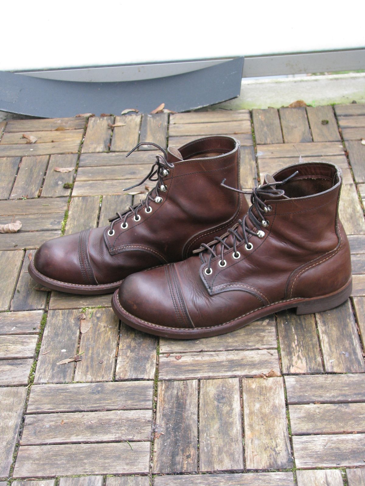 Photo by brunizam on February 25, 2023 of the Red Wing Iron Ranger in S.B. Foot Amber Harness.