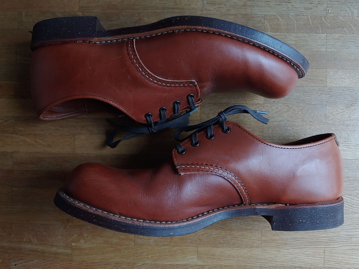 Photo by brunizam on February 28, 2023 of the Red Wing Work Oxford in S.B. Foot Brick Settler.