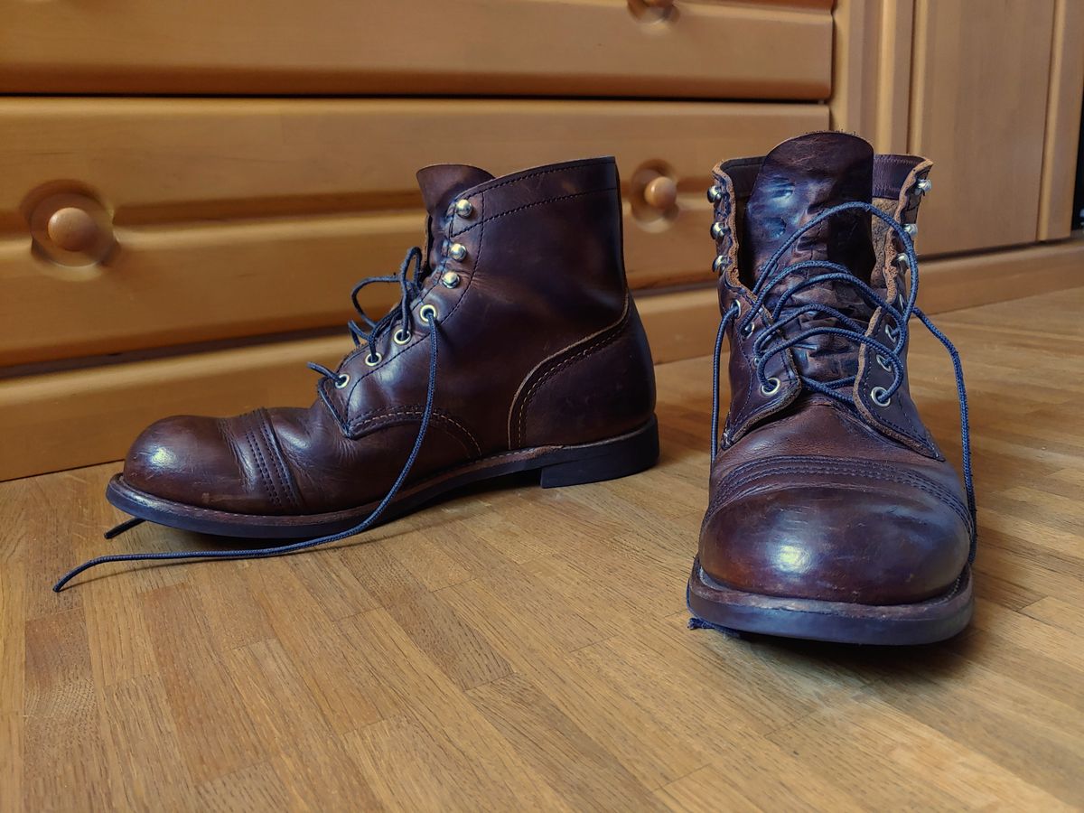 Photo by brunizam on September 21, 2023 of the Red Wing Iron Ranger in S.B. Foot Copper Rough and Tough.