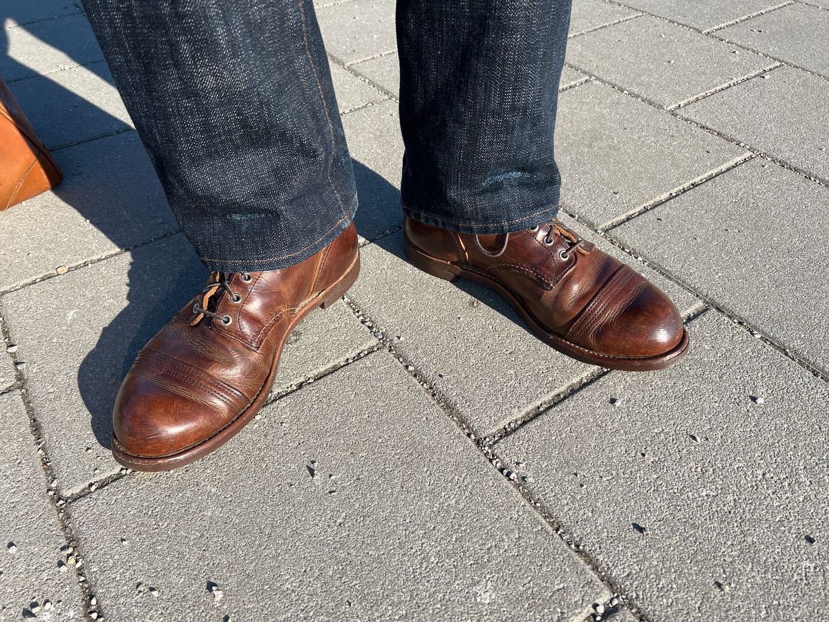 Photo by brunizam on February 8, 2025 of the Red Wing Iron Ranger in S.B. Foot Copper Rough and Tough.