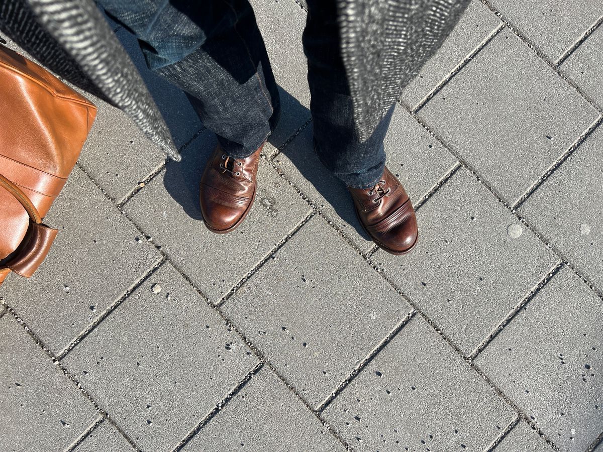 Photo by brunizam on February 8, 2025 of the Red Wing Iron Ranger in S.B. Foot Copper Rough and Tough.