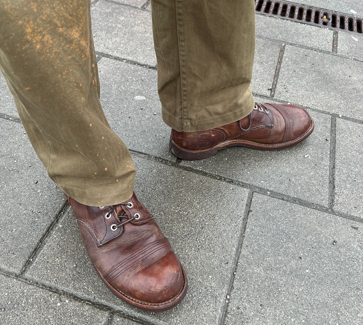 Photo by brunizam on May 5, 2025 of the Red Wing Iron Ranger in S.B. Foot Copper Rough and Tough.